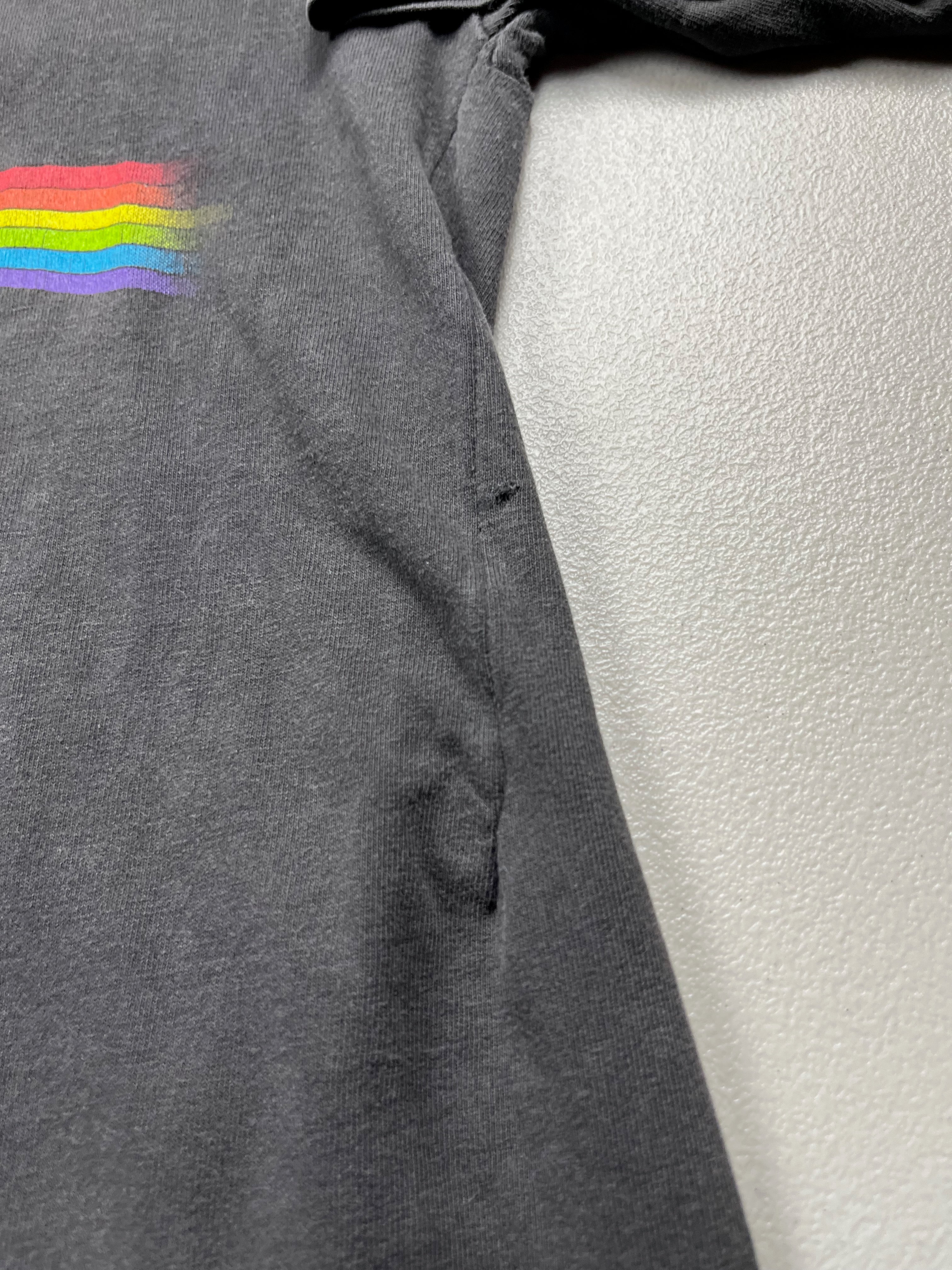 Vintage Pink Floyd The Dark Side of the Moon Prism Graphic T-Shirt Faded Black