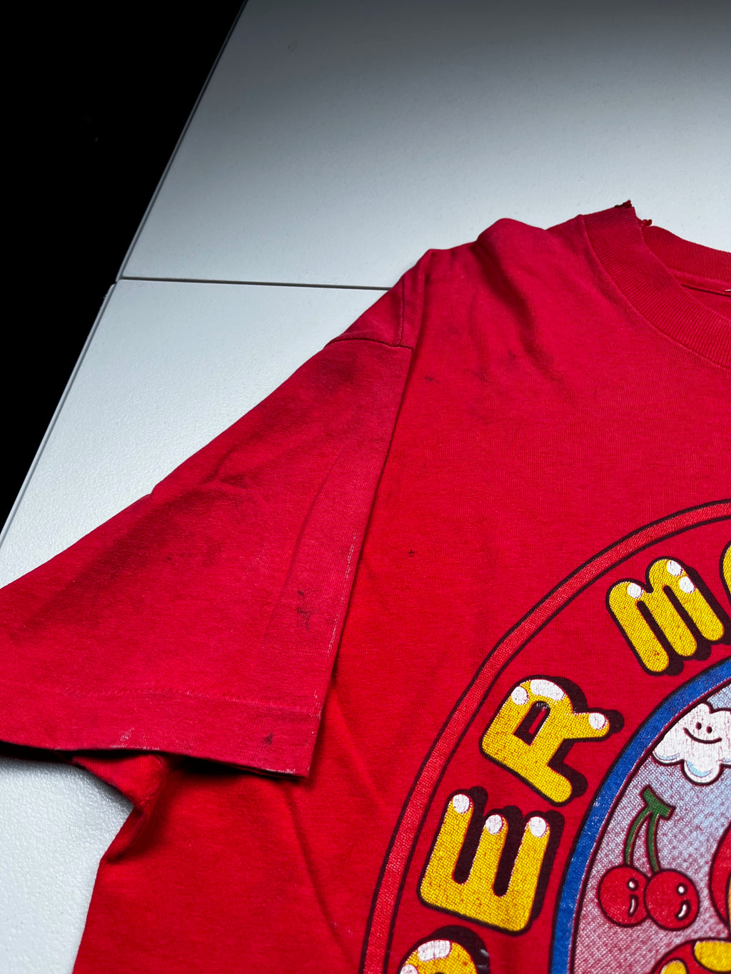 Vintage 1988 Nintendo Super Mario Bros 2 Club T-Shirt Red