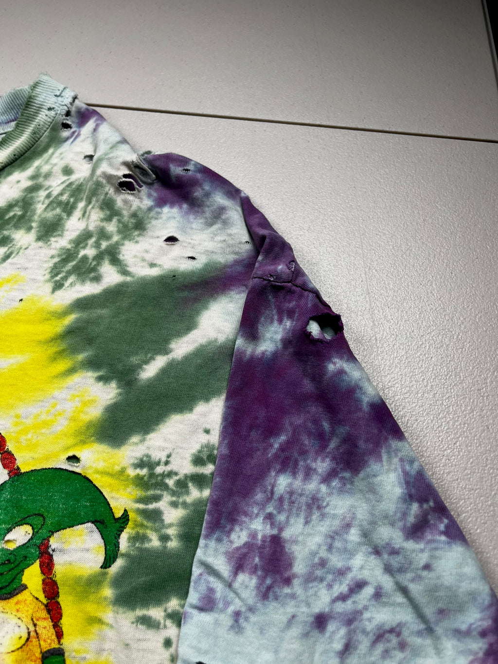 Vintage Phish 1999 Fall Tour Pollock Alien Graphic T-Shirt Tie Dye