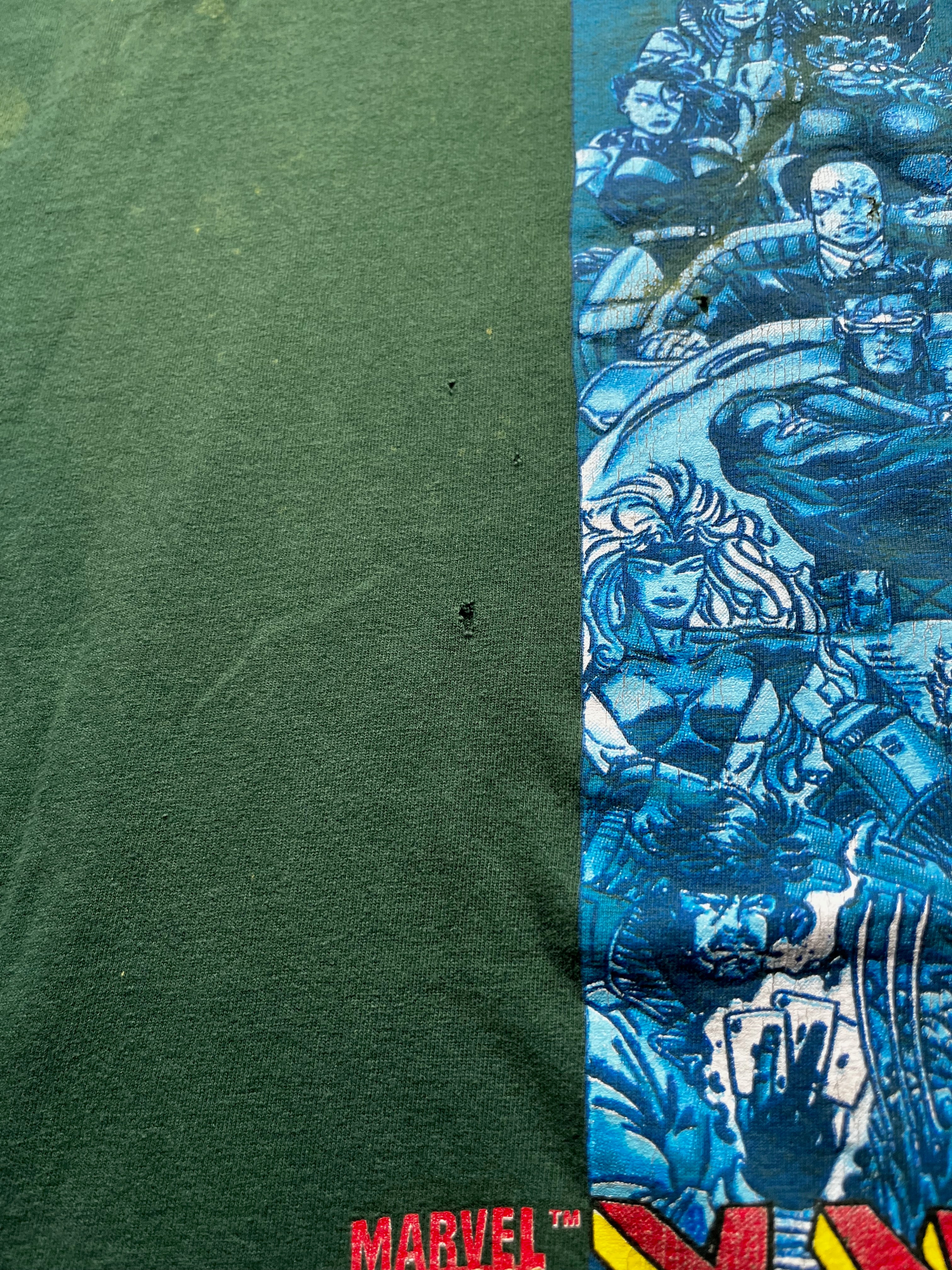 Vintage 1994 Marvel X-Men Graphic Lightweight Hoodie Green