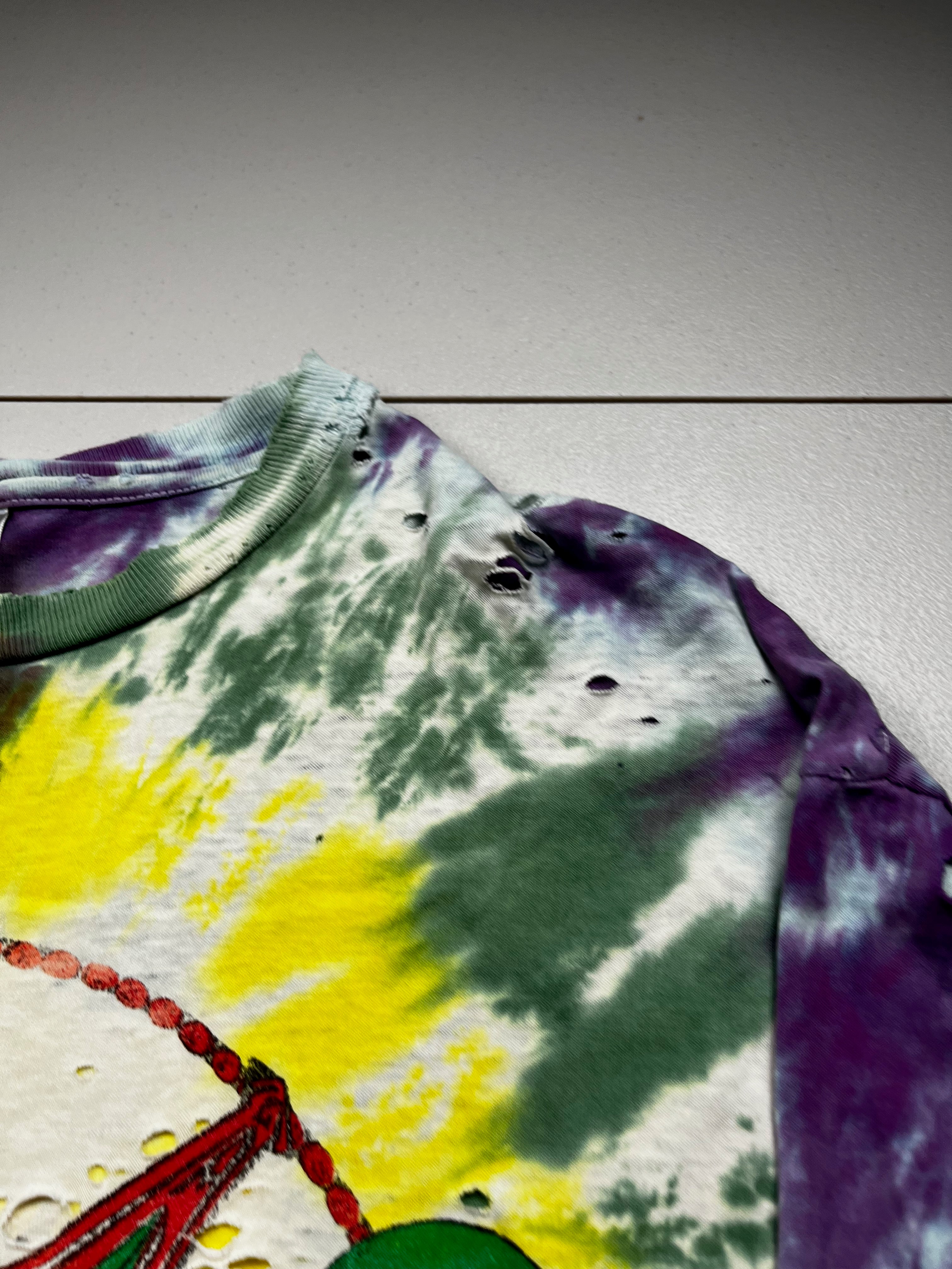 Vintage Phish 1999 Fall Tour Pollock Alien Graphic T-Shirt Tie Dye