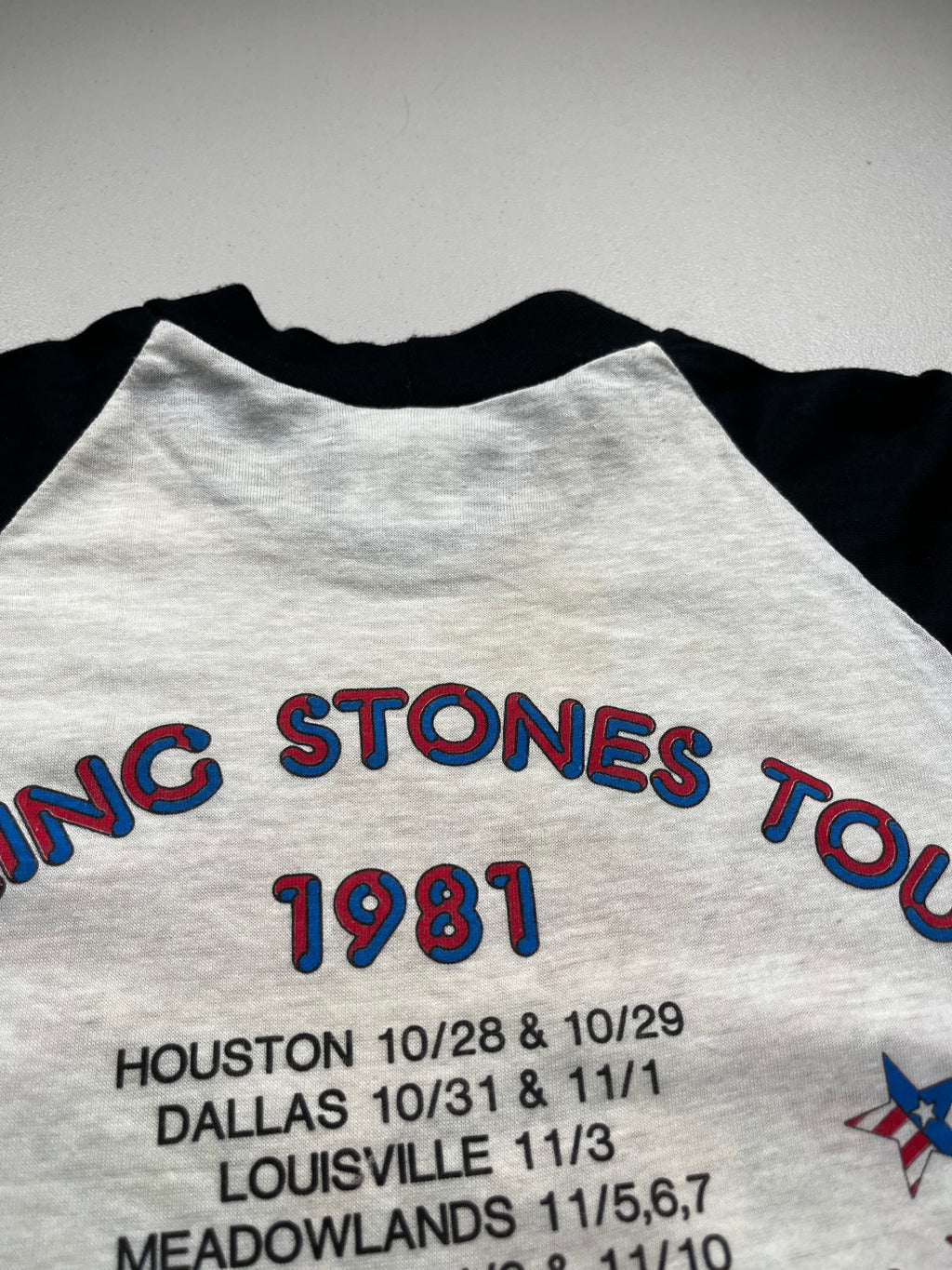 Vintage 1981 Rolling Stones Tour Dragon Raglan Baseball Tee