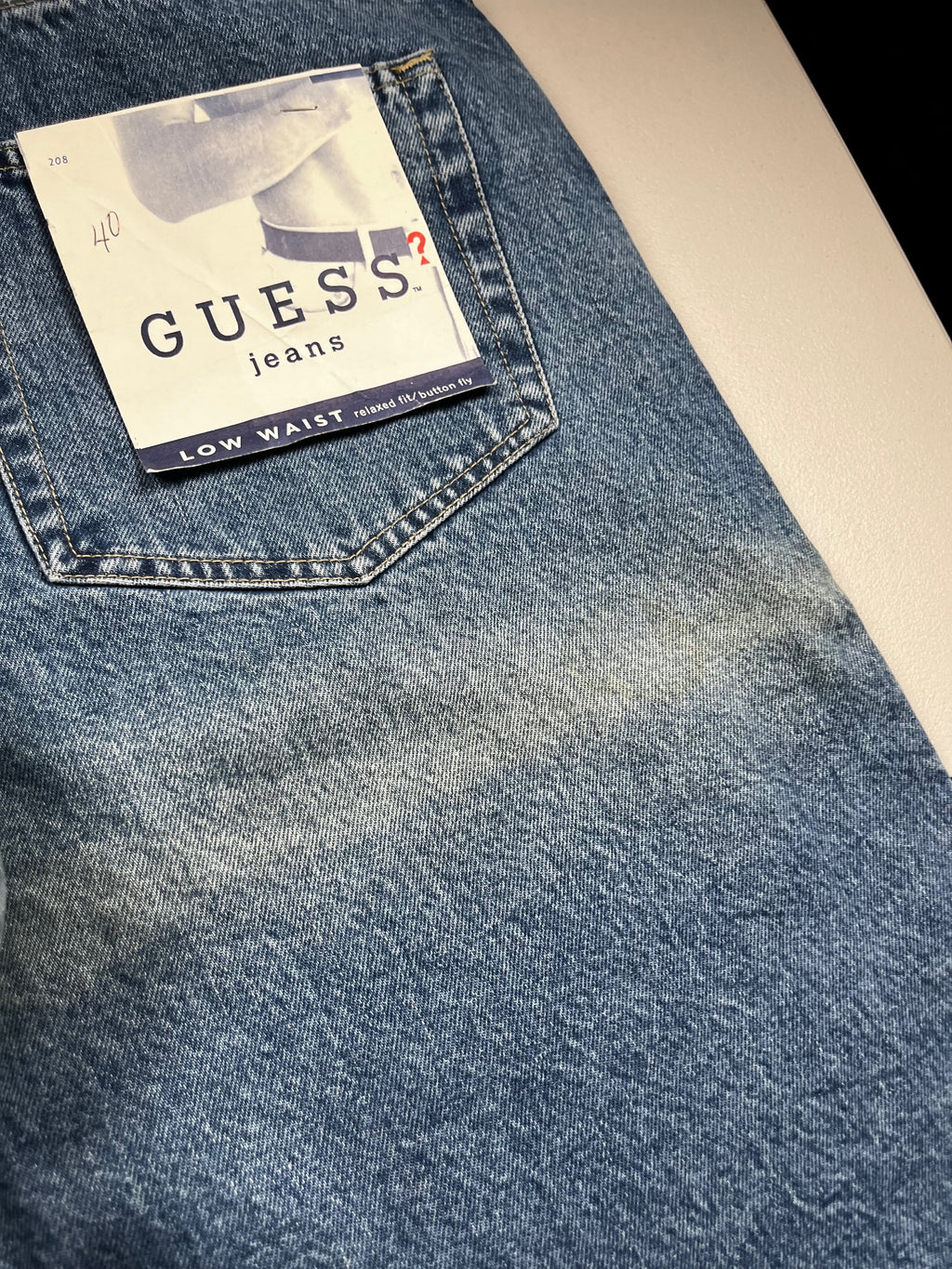 Vintage 1990s Guess Baggy Skater Jeans Medium Wash