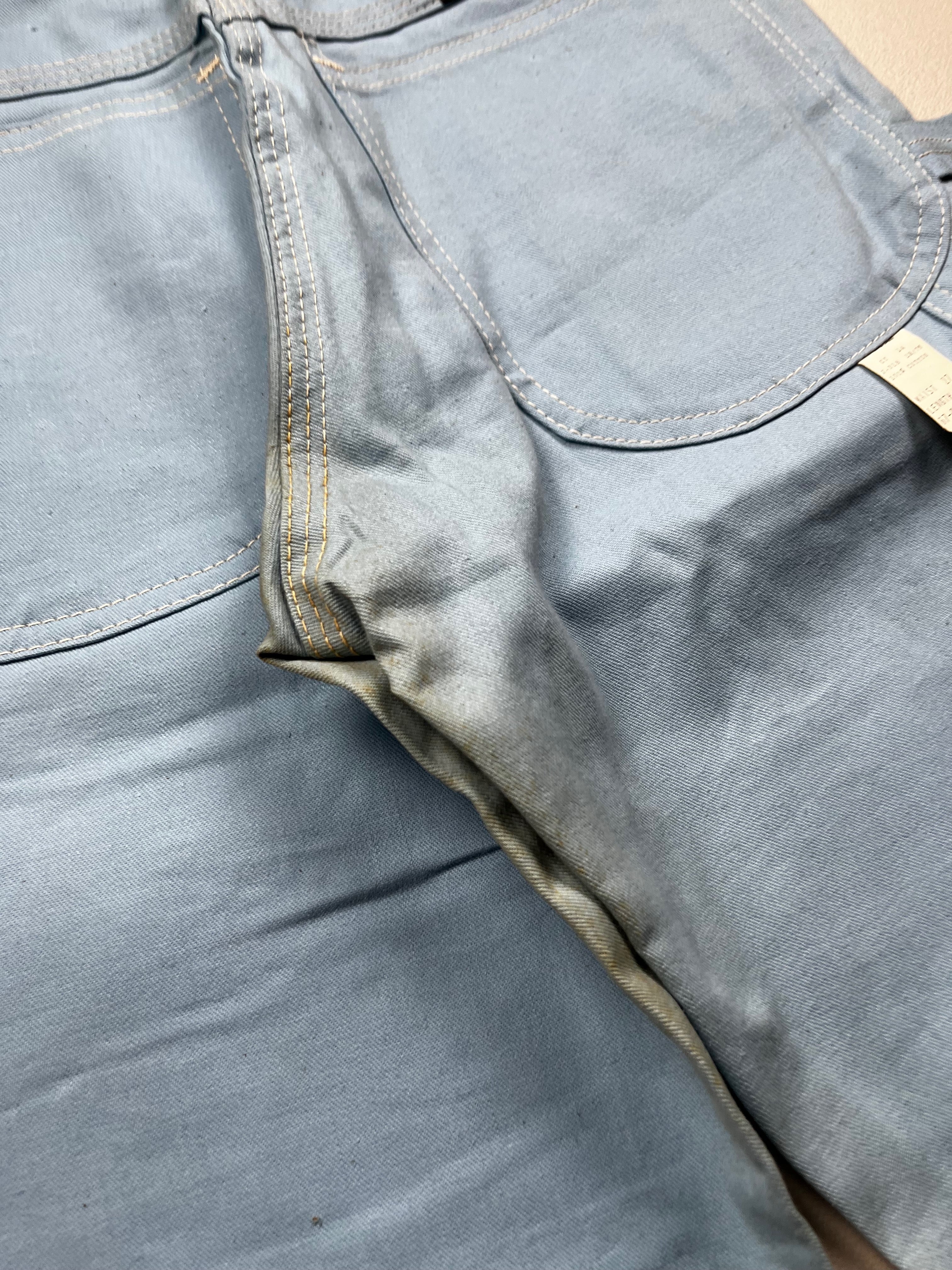 Vintage 1970s Washington Dee Cee Pastel Blue Carpenter