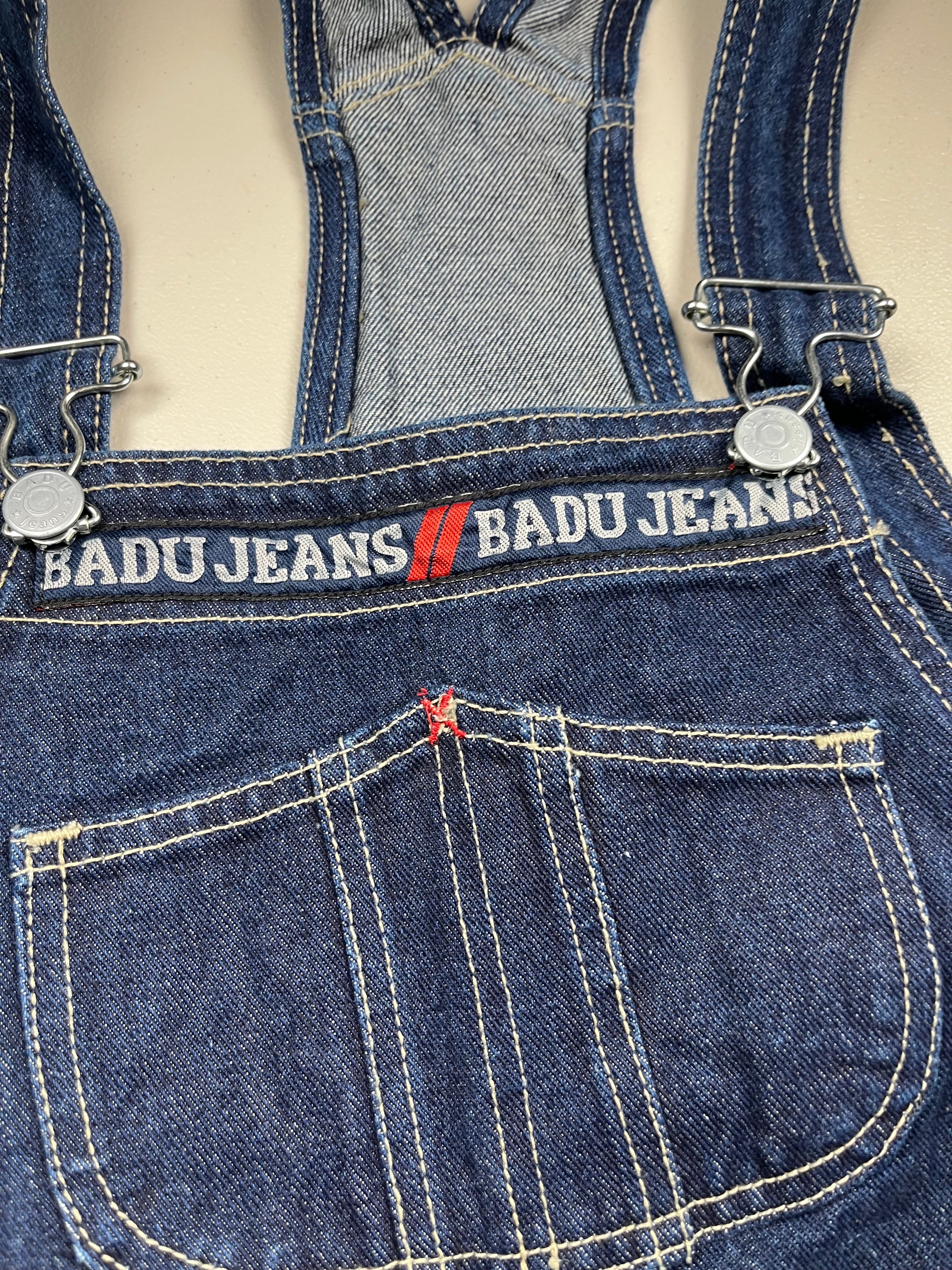 Deadstock Vintage Badu Jeans Baggy Denim Overalls