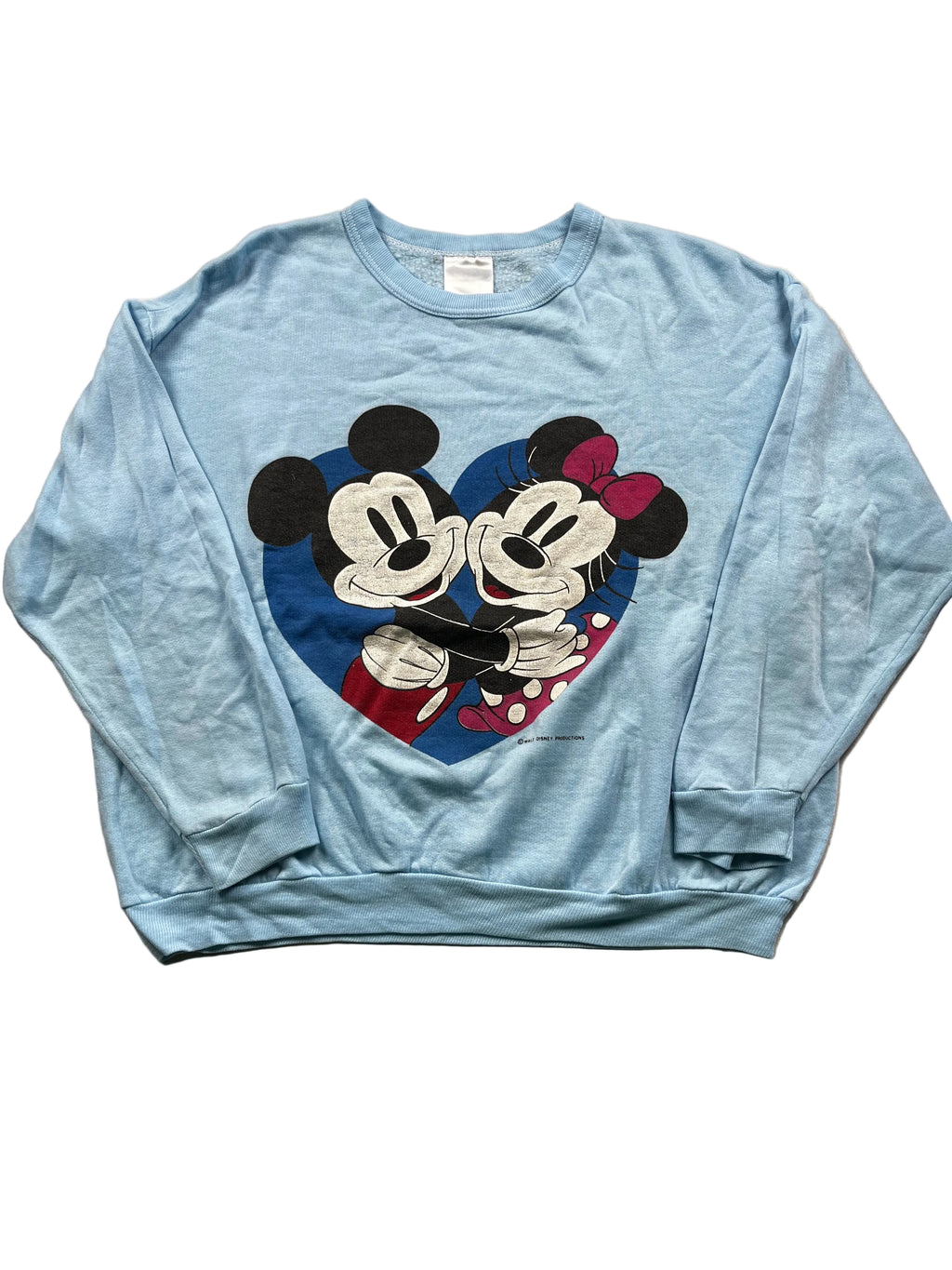 Vintage Disney Mickey and Minnie Mouse Graphic Sweatshirt