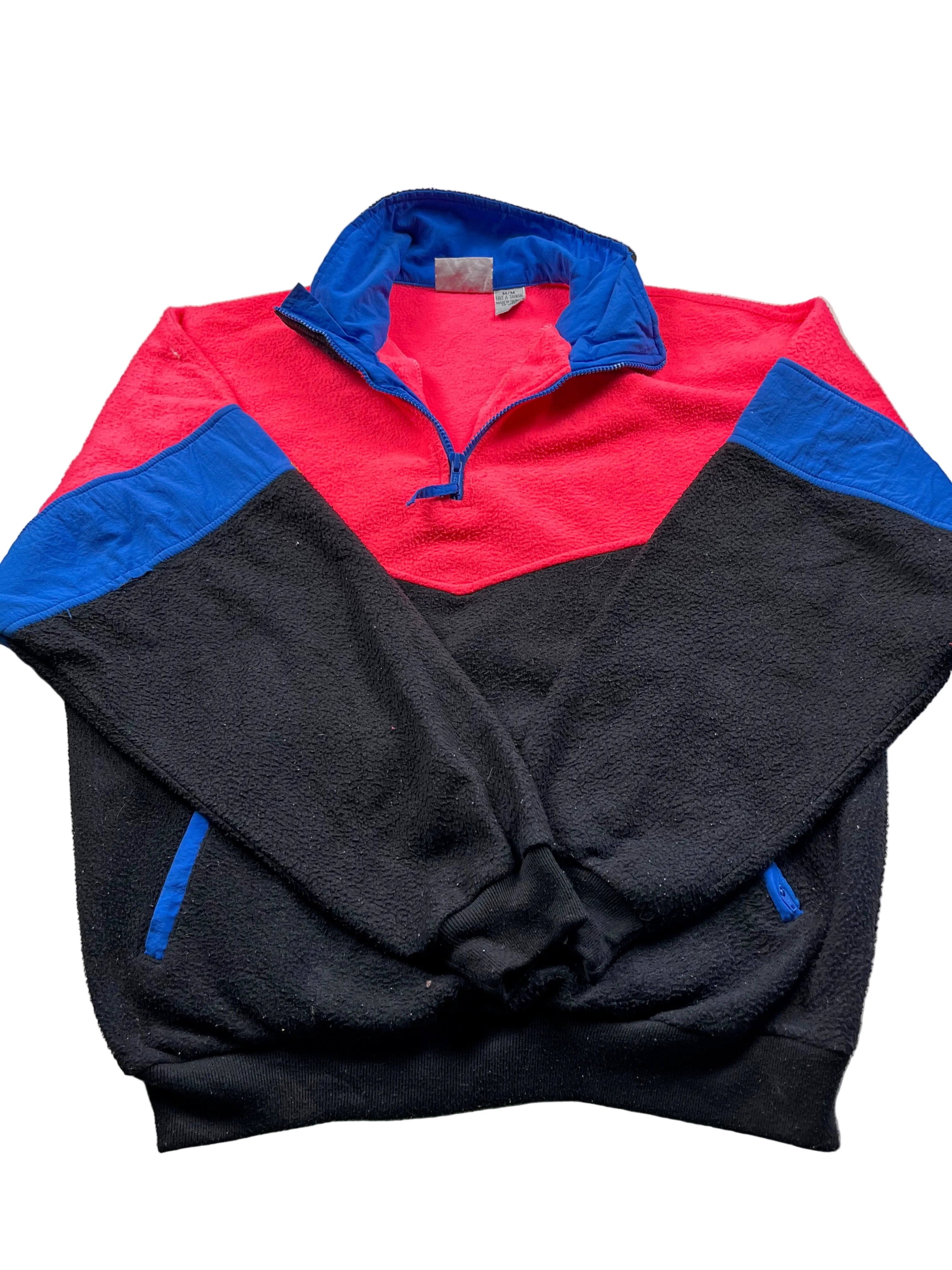 Vintage Foot Locker 1/4 zip ColorBlock Fleece Pullover