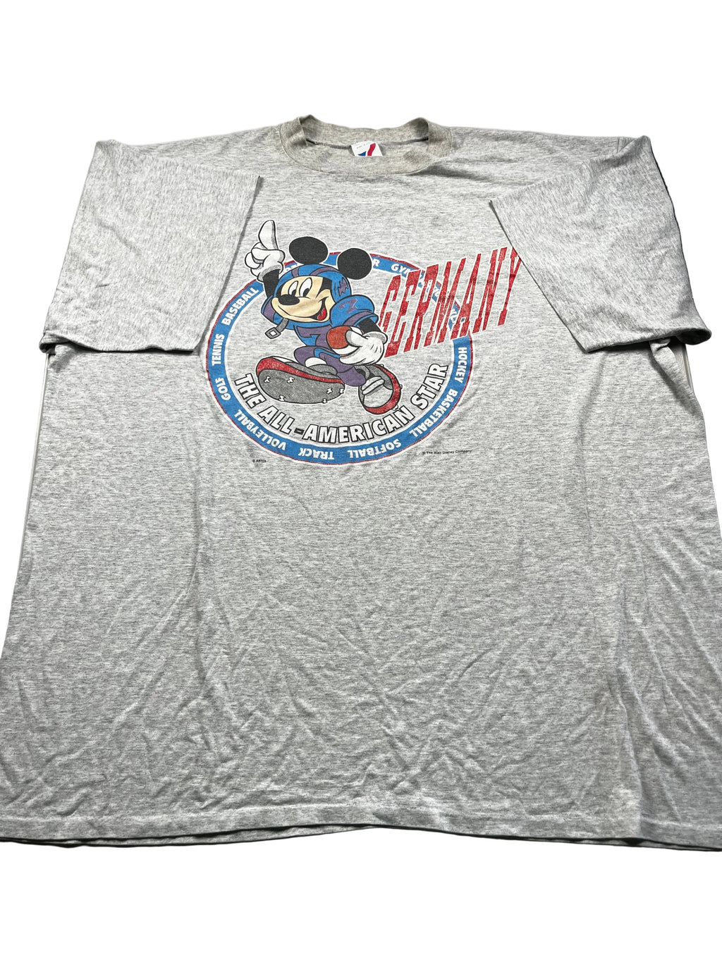 Vintage Disney Mickey Mouse "All-American Star" Graphic T-Shirt