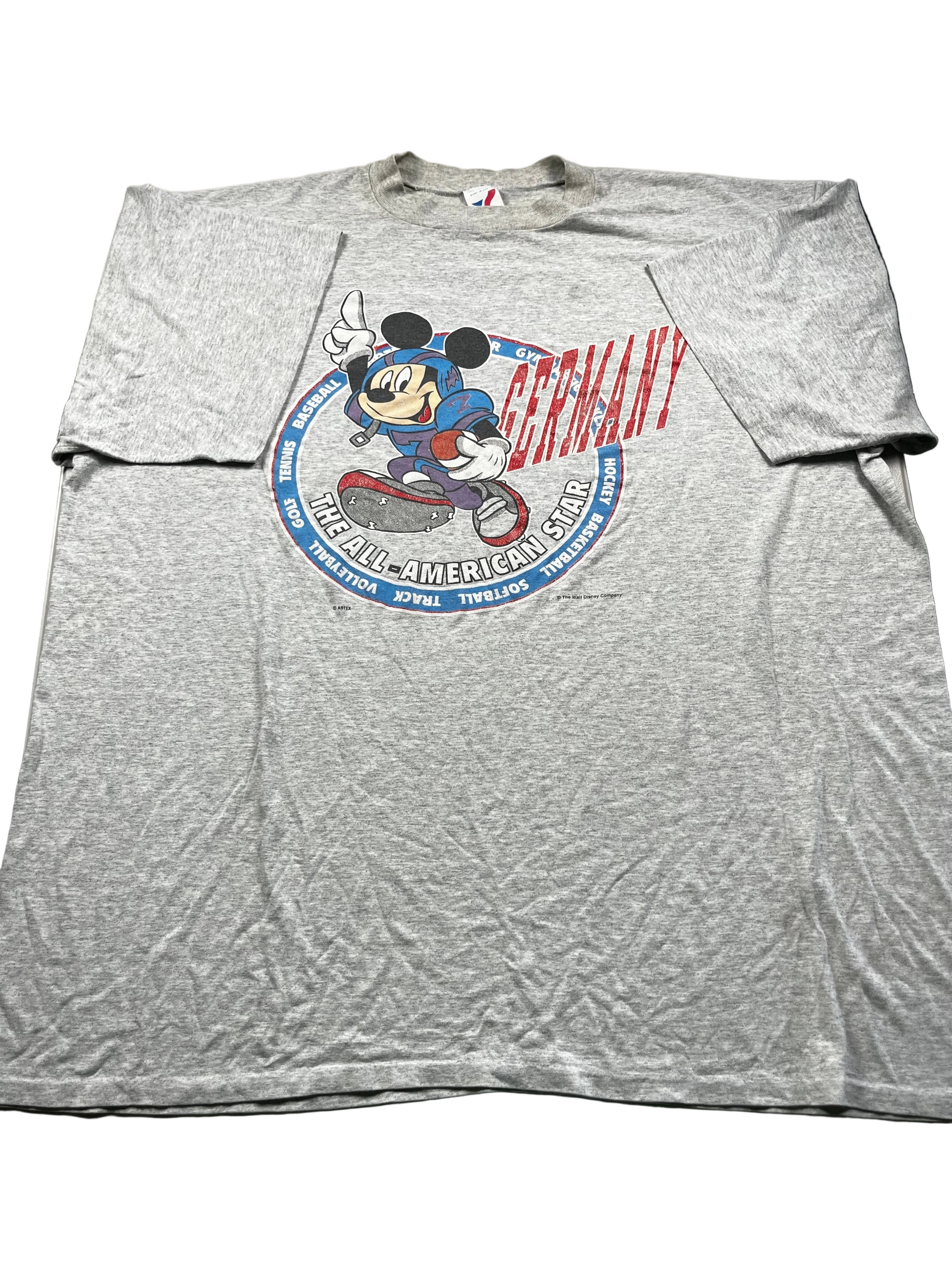 Vintage Disney Mickey Mouse "All-American Star" Graphic T-Shirt