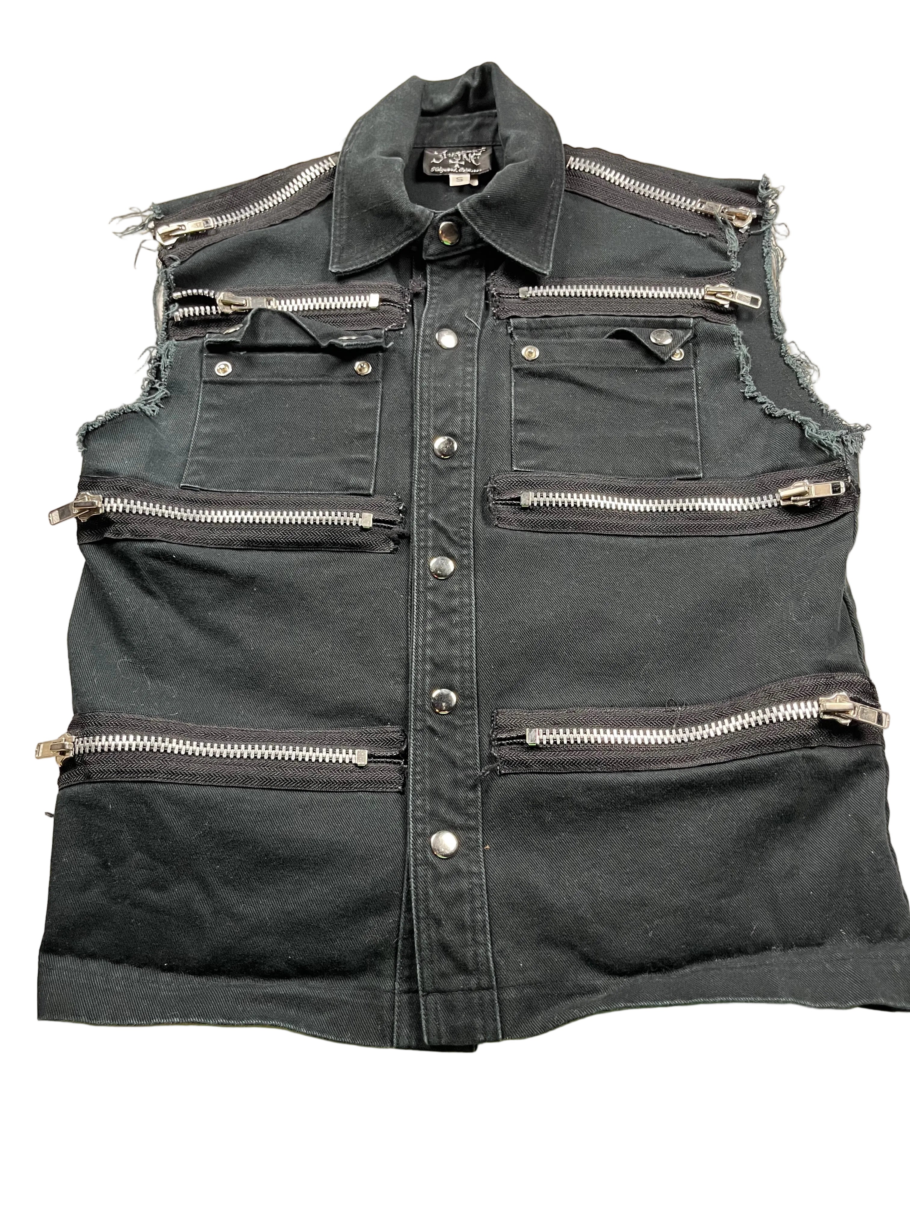 Vintage Shrine Gothic Black Vest