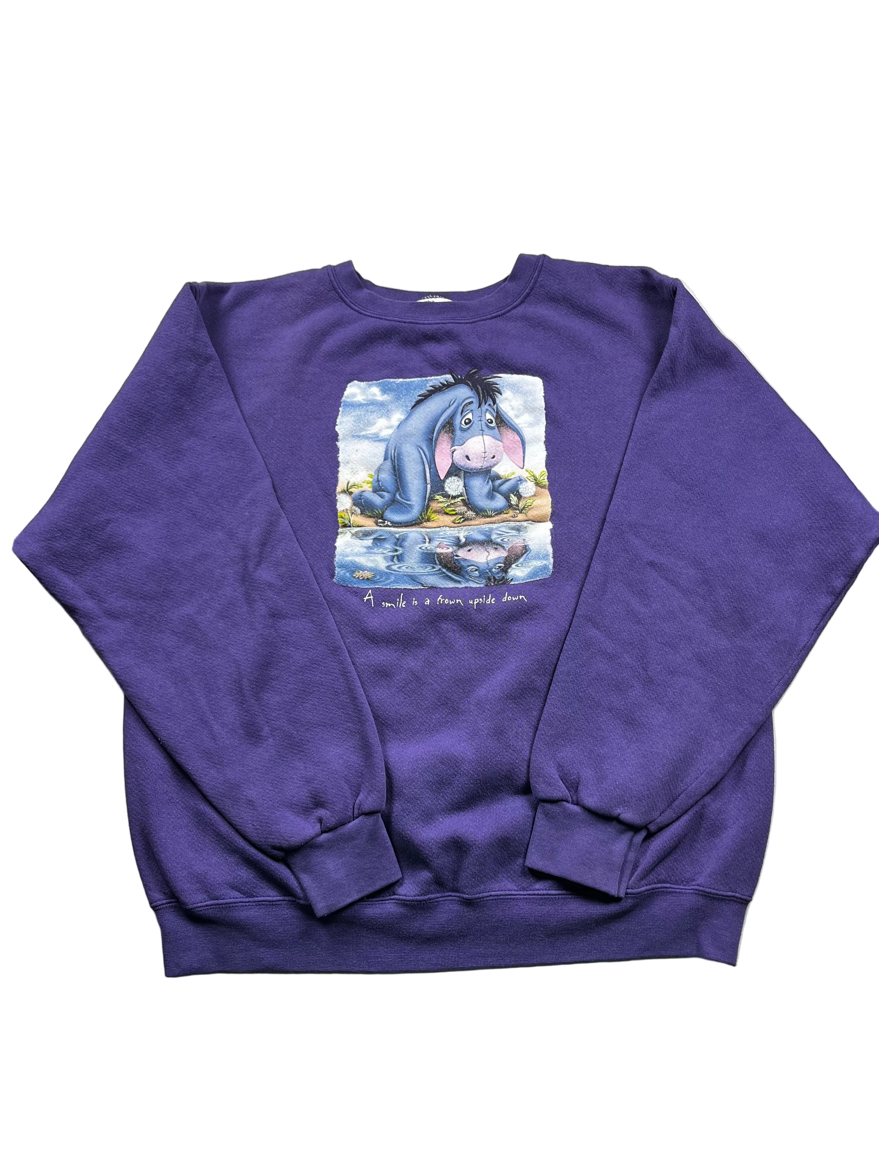 Vintage 90s Purple Disney Store Crewneck Sweatshirt