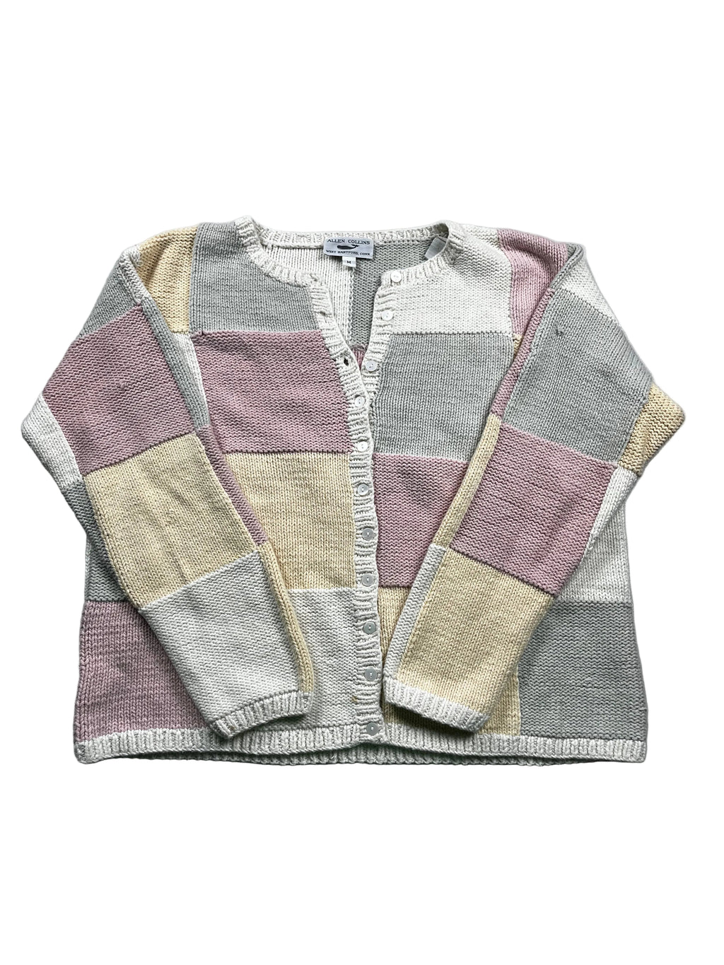 Alley Collins Patchwork Button-Down Cardigan