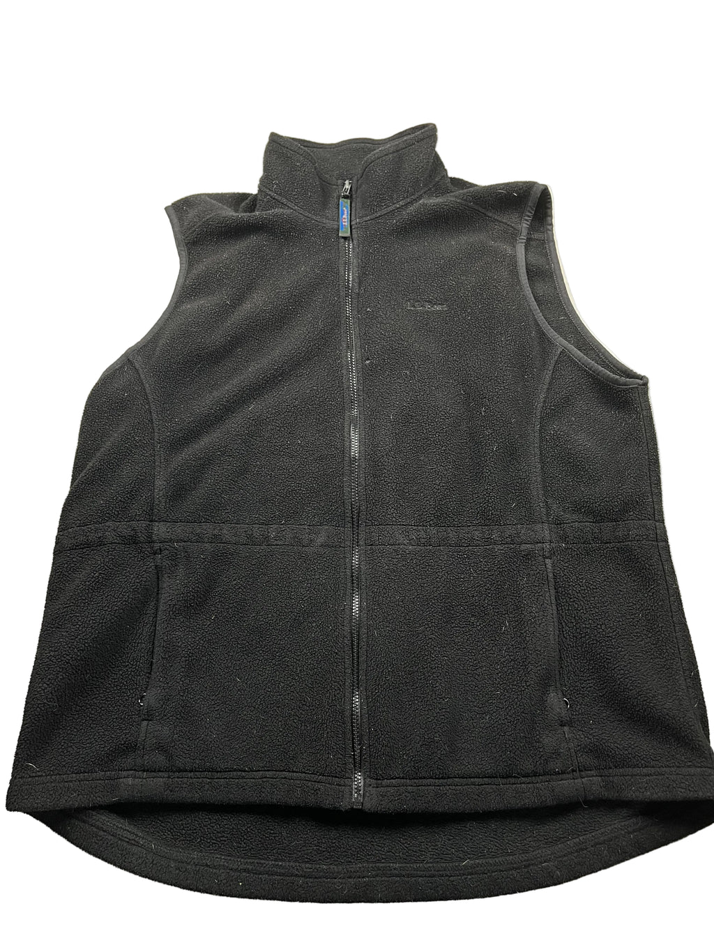 L.L.Bean Black Fleece Full-Zip Vest