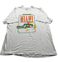 Vintage Miami Hurricanes Gray Graphic T-Shirt