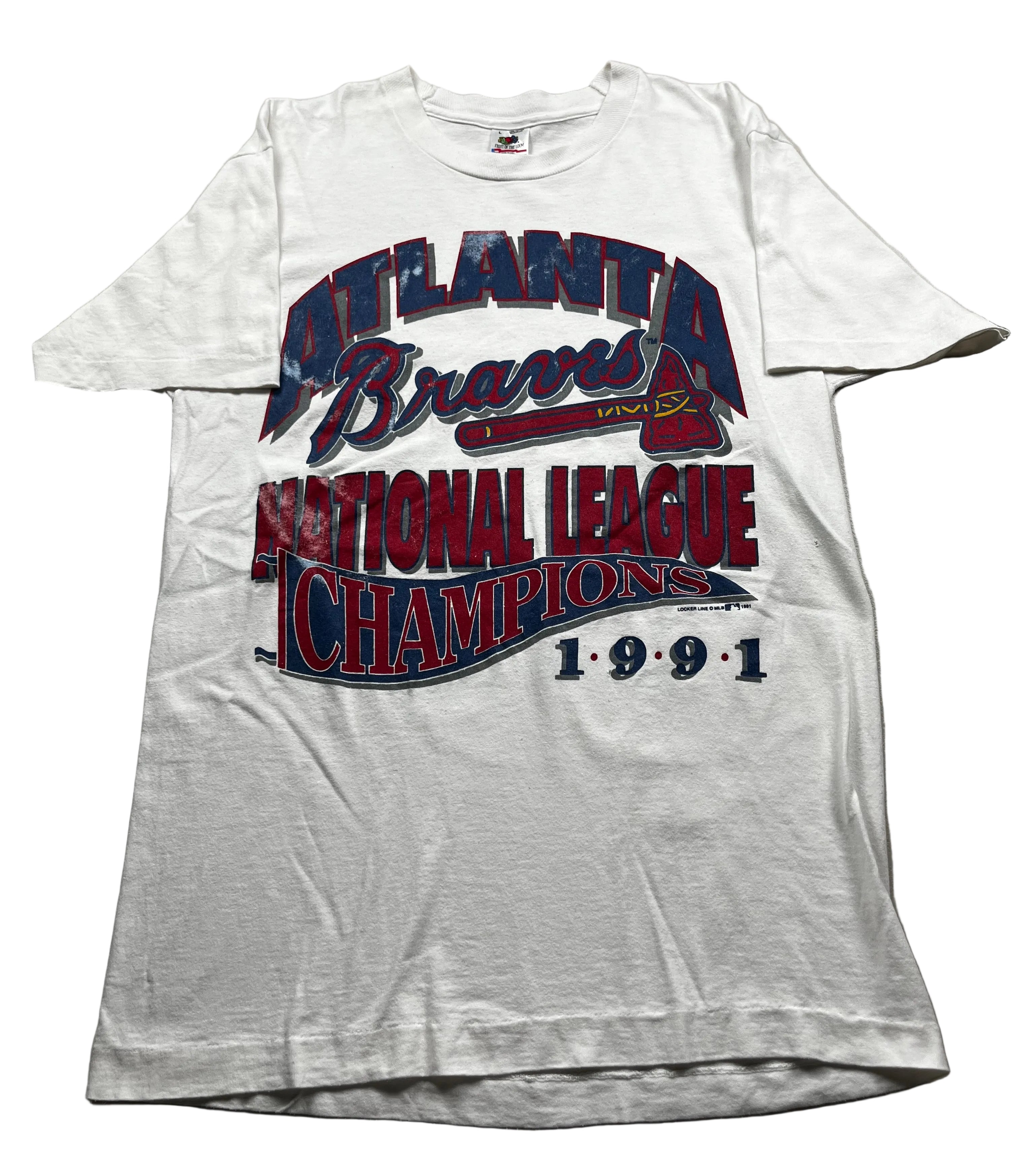 Vintage 1991 Atlanta Braves National League Champions T-Shirt