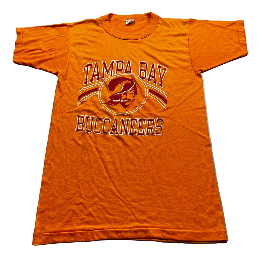 Vintage Style Orange Tampa Bay Buccaneers T-Shirt