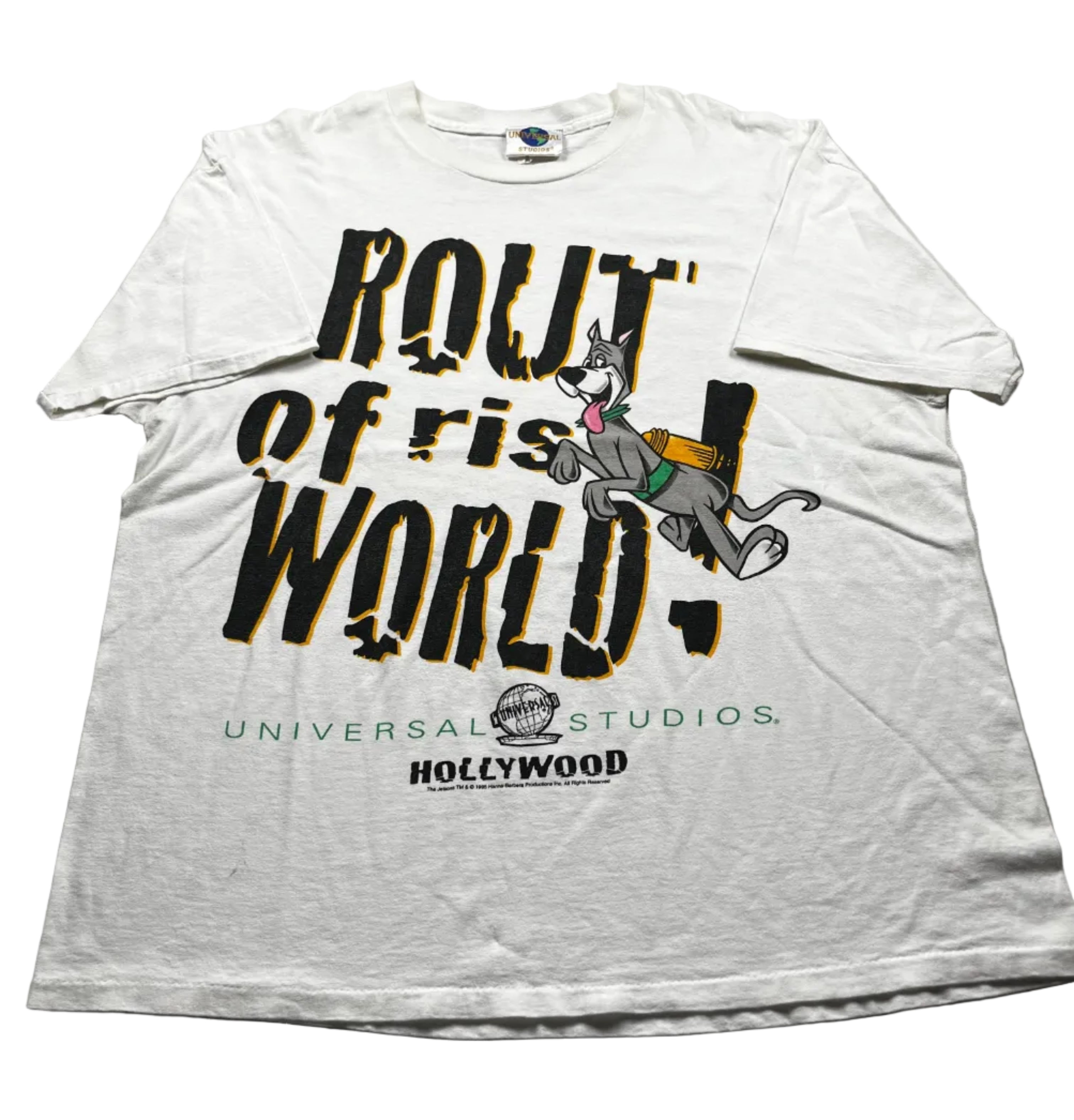 Vintage 1995 Universal Studios Hollywood Graphic T-Shirt (Out of This World)