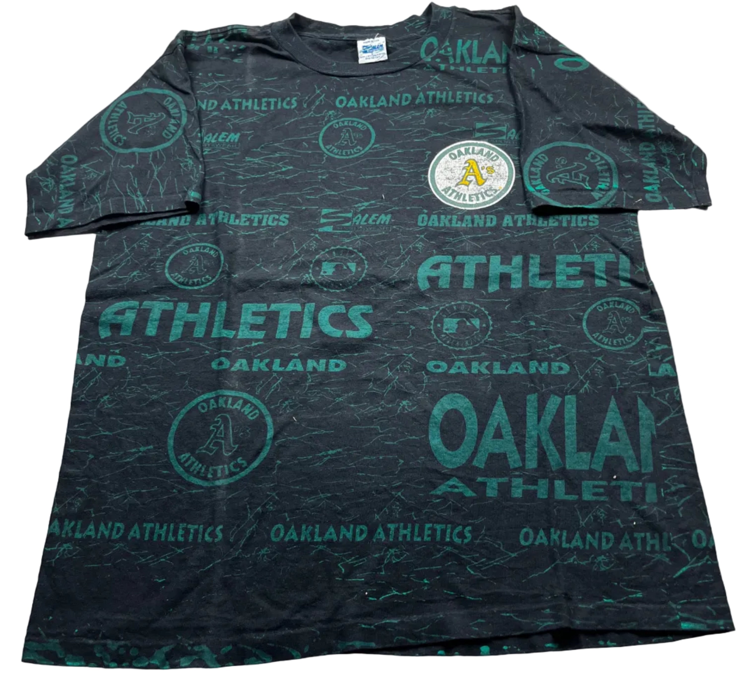 Vintage 1990s Nutmeg Mills Oakland Athletics T-Shirt