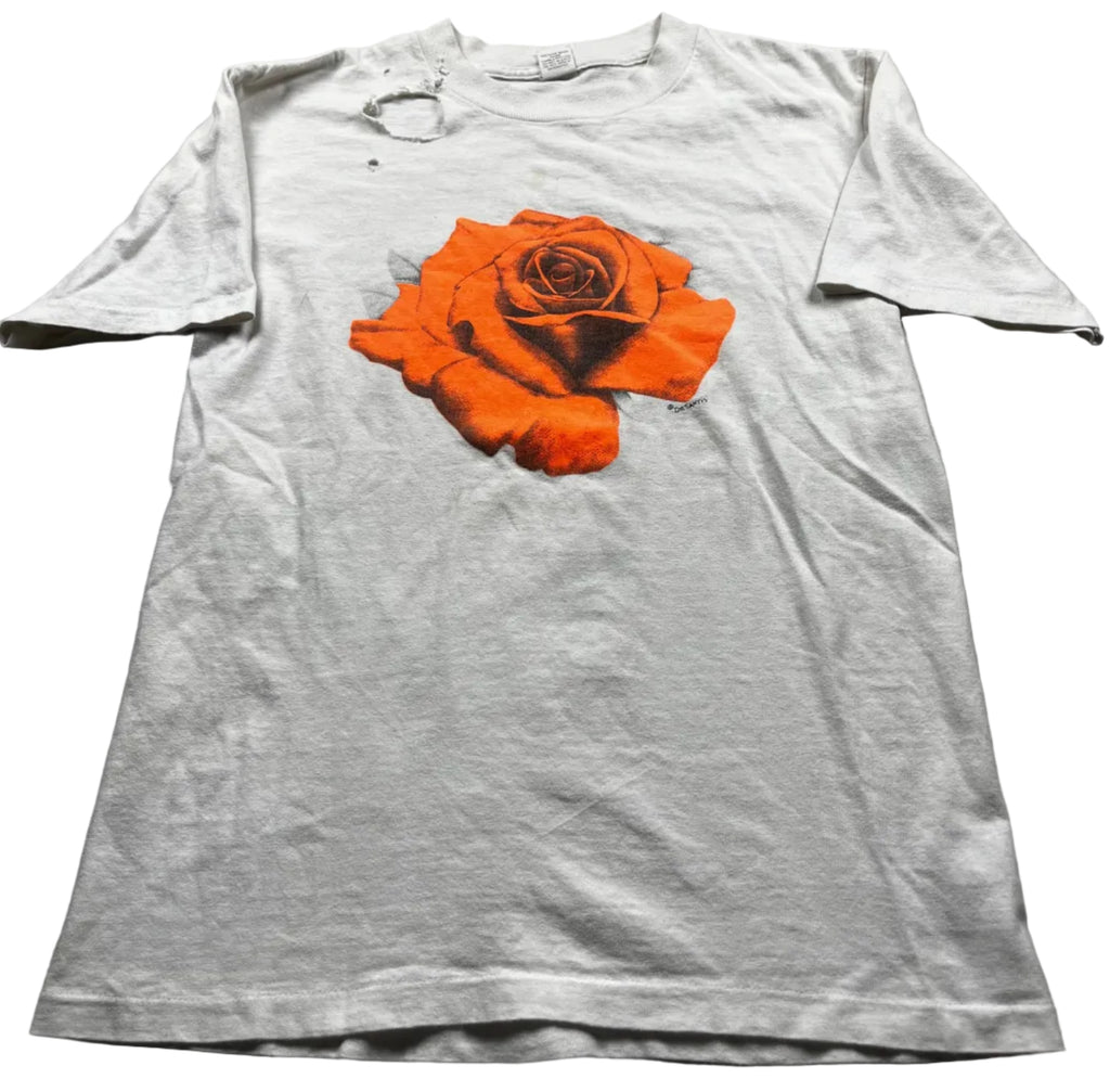 Vintage Orange Rose Graphic T-shirt
