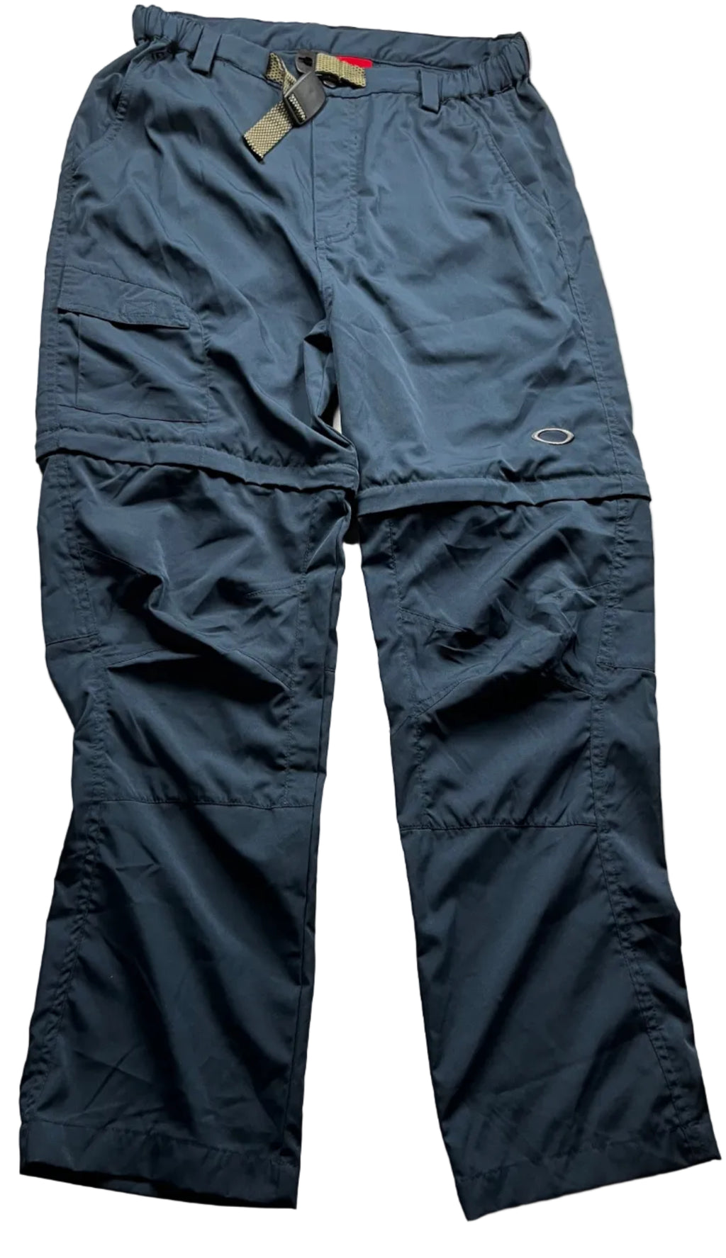 Oakley Navy Blue Cargo Hiking Pants Built In Belt