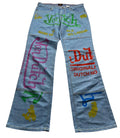 Vintage Von Dutch Multi Graphic Light Wash Jeans