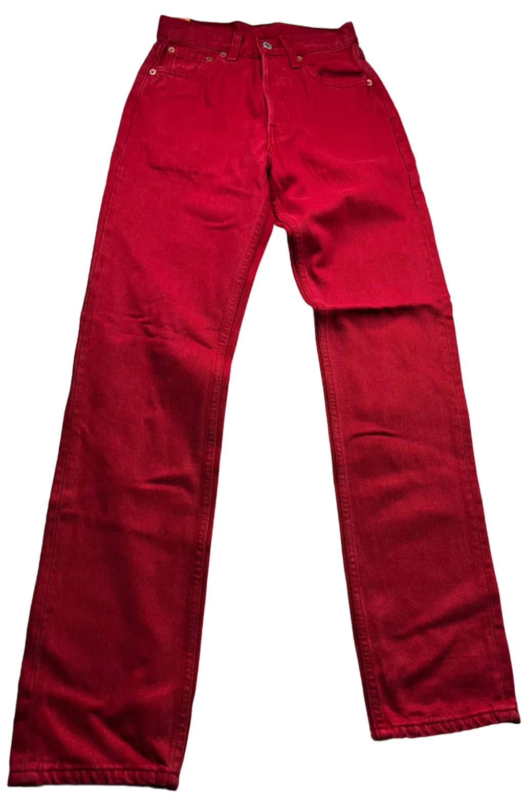 Deadstock Vintage Red Levi's 501 Jeans