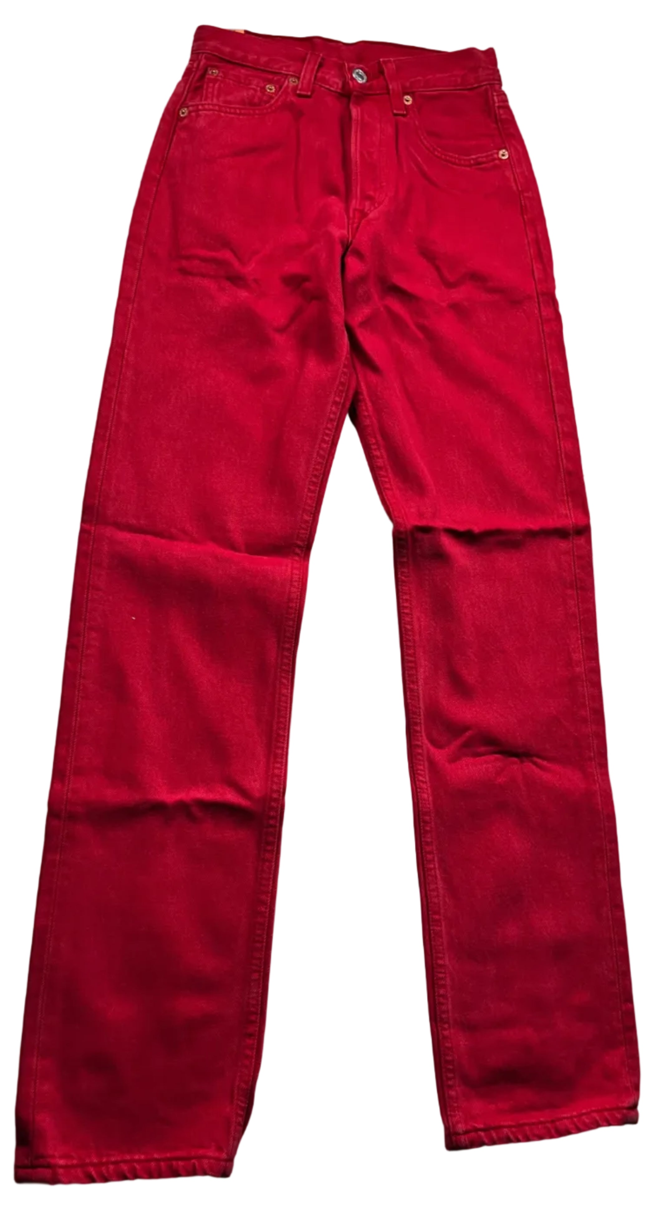 Deadstock Vintage Red Levi's 501 Jeans