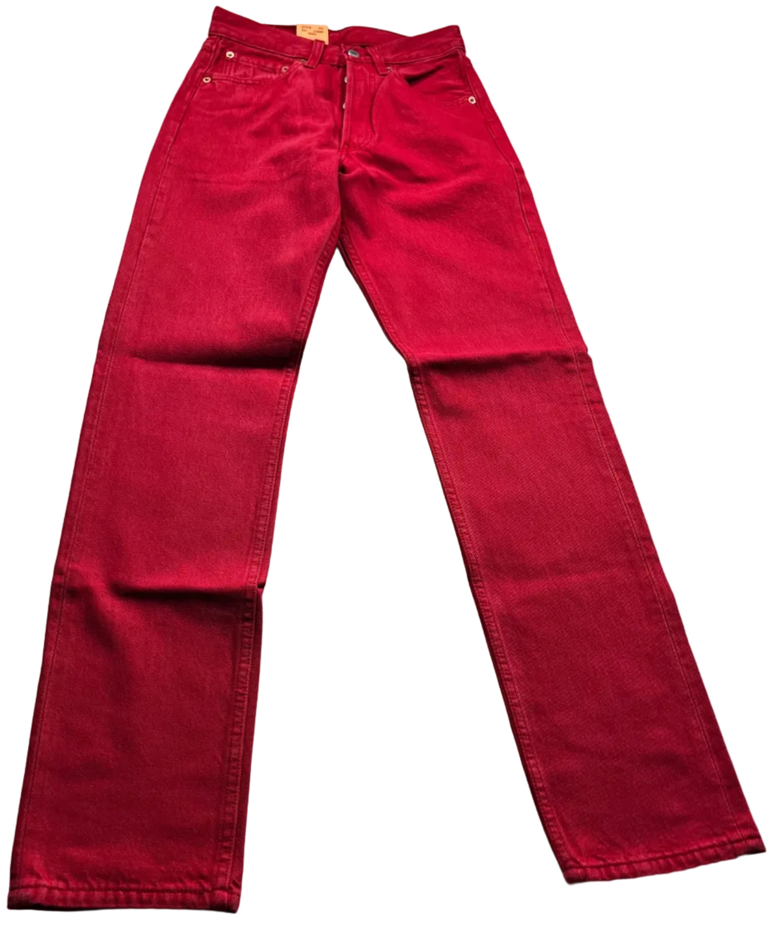 Deadstock Vintage Red Levi's 501 Jeans