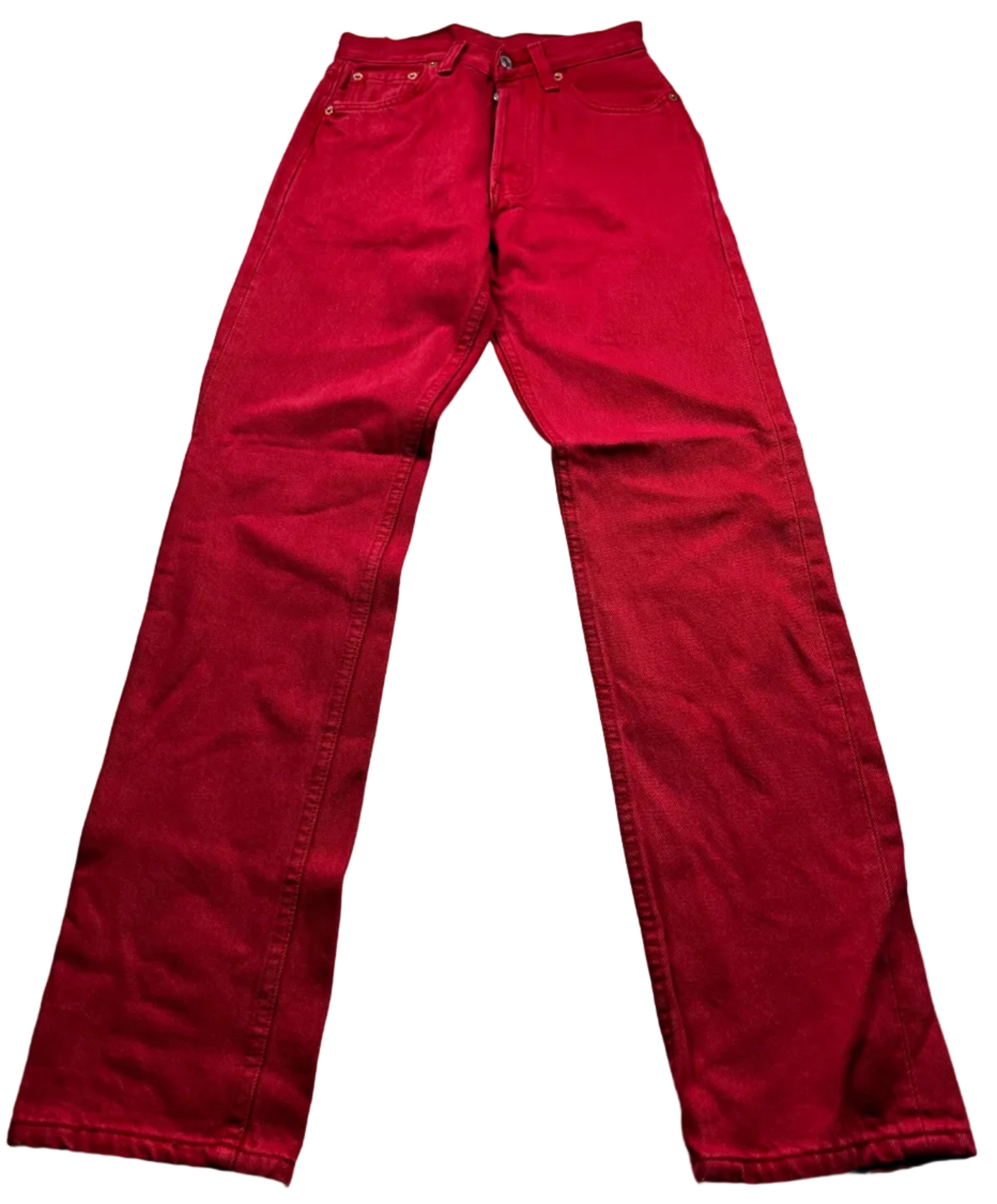 Deadstock Vintage Red Levi's 501 Jeans