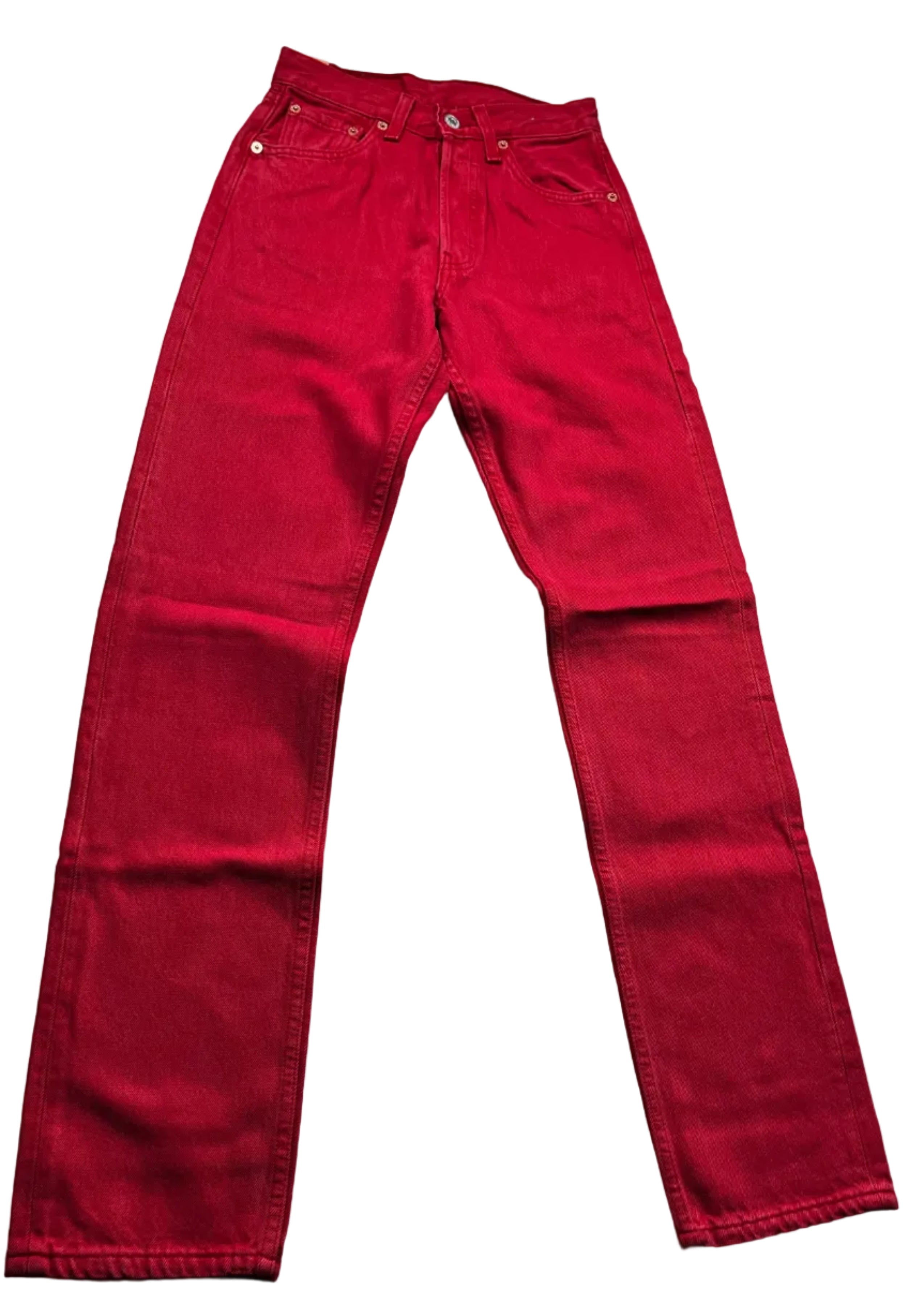 Deadstock Vintage Red Levi's 501 Jeans