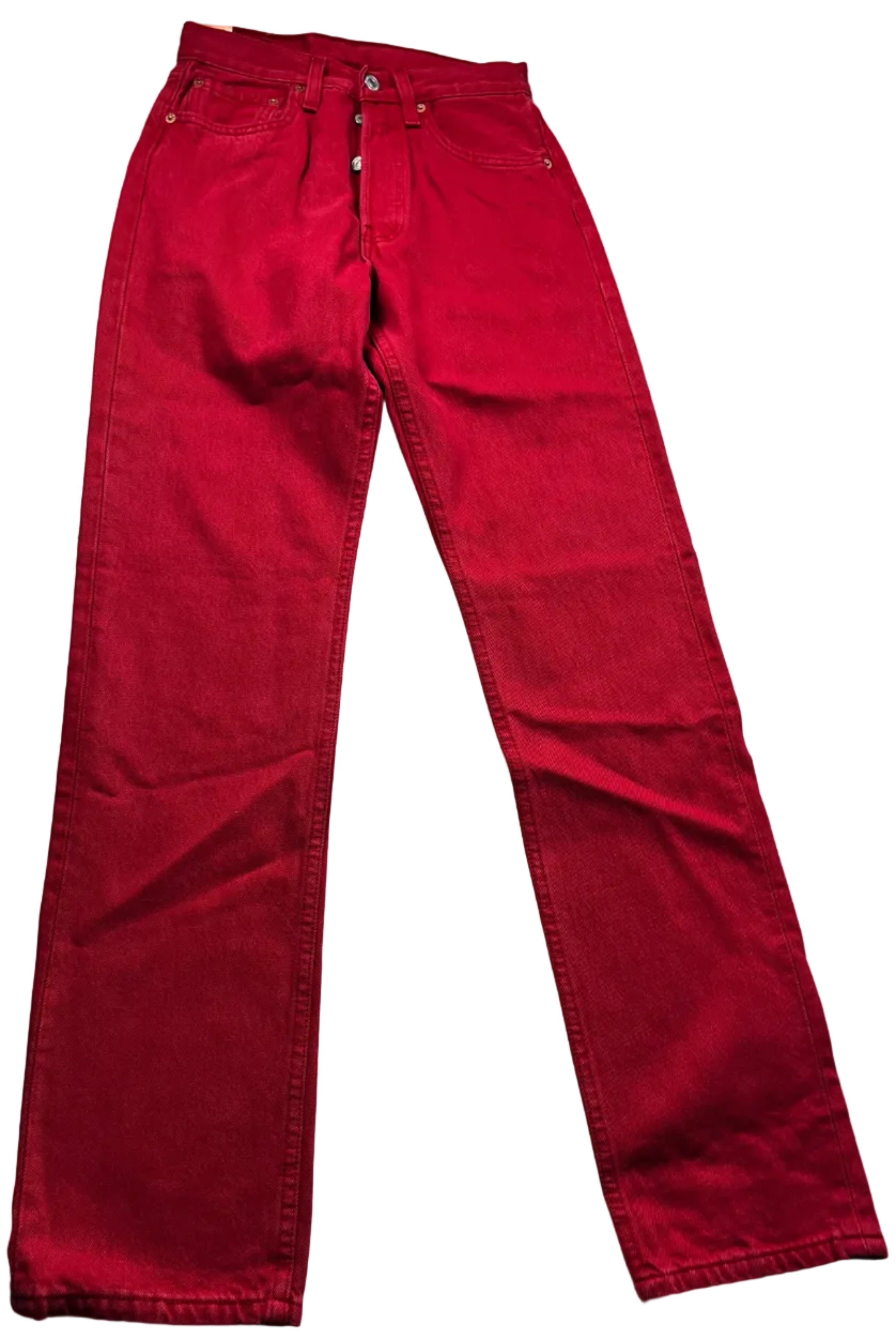 Deadstock Vintage Red Levi's 501 Jeans
