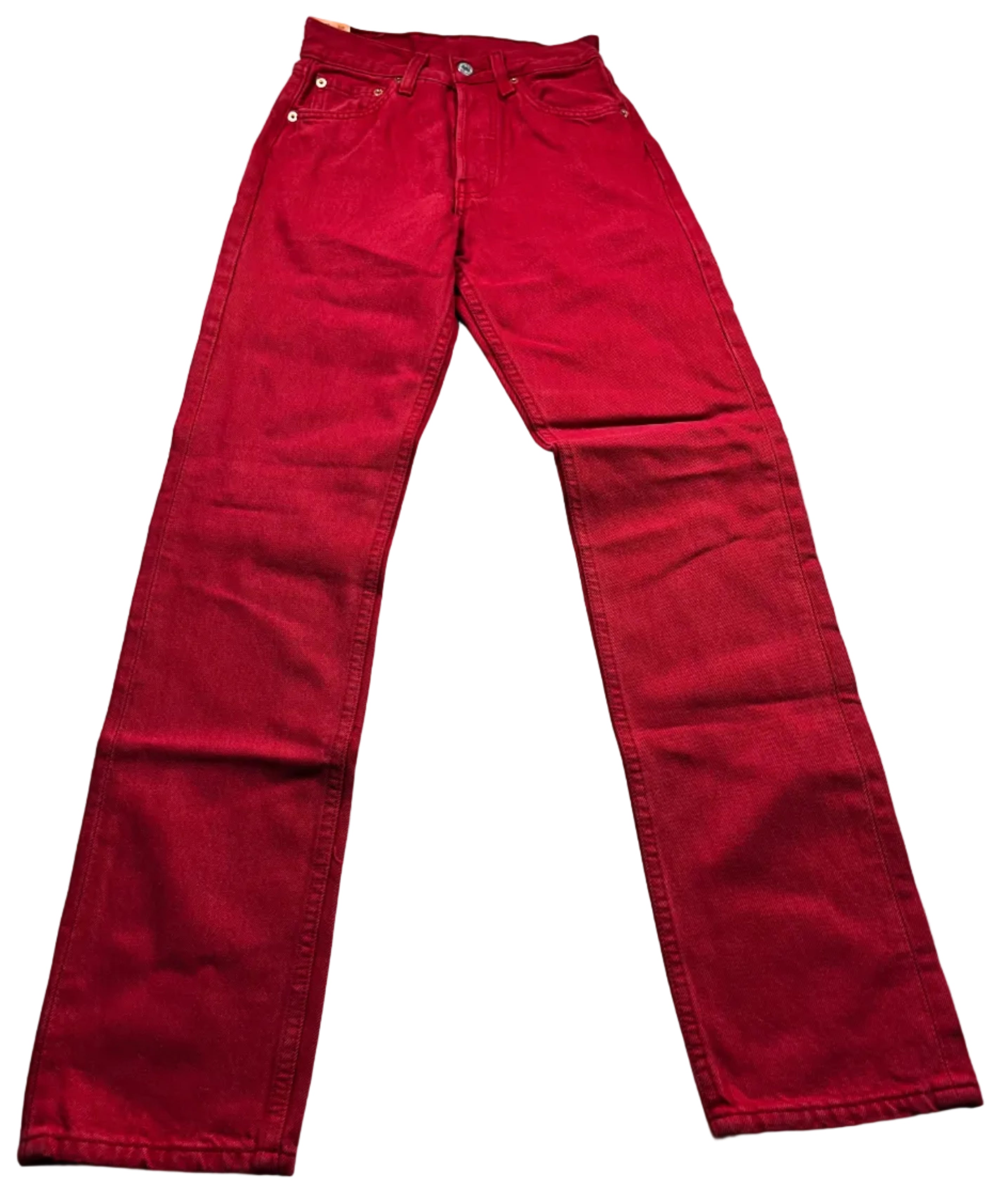 Deadstock Vintage Red Levi's 501 Jeans