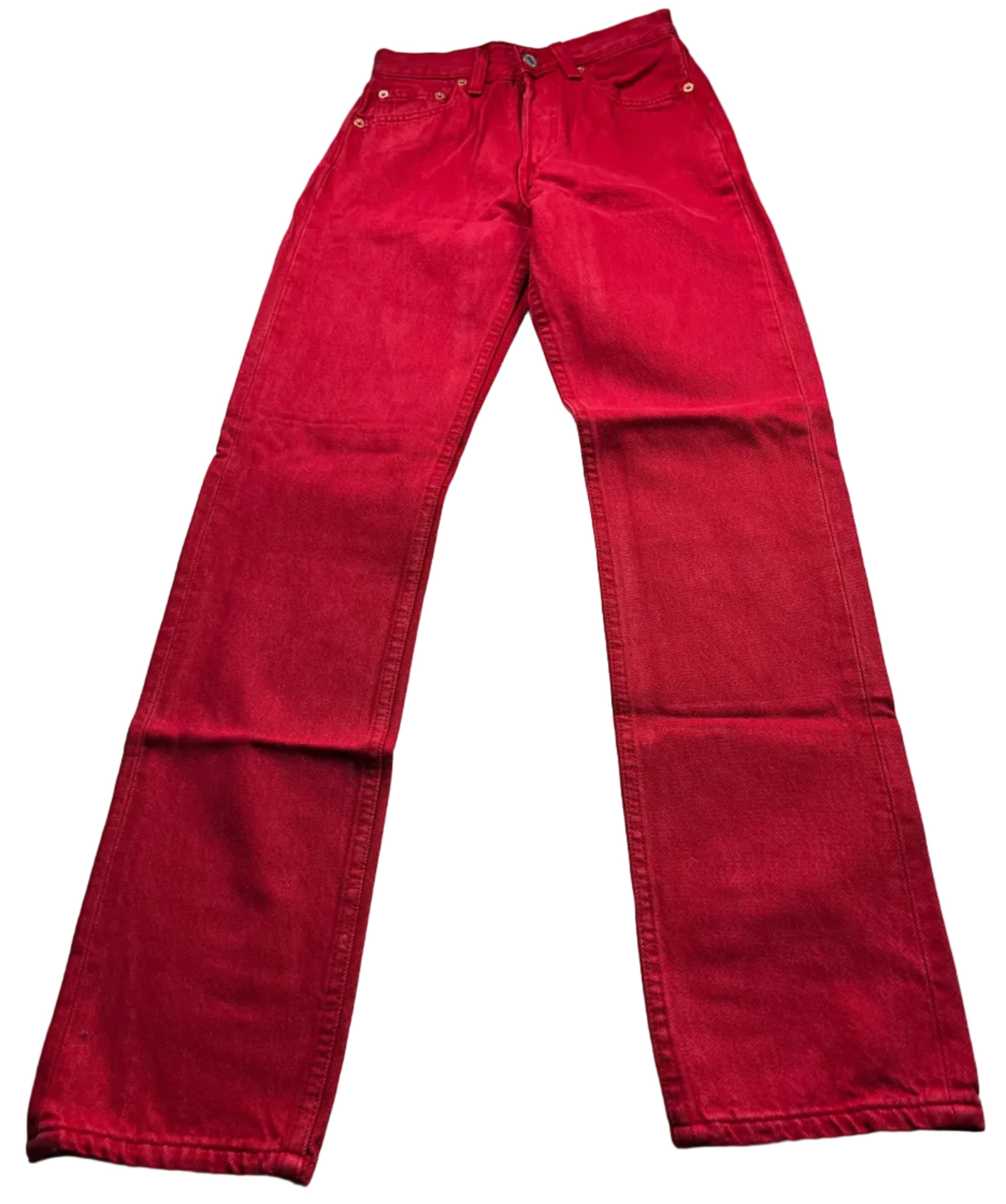 Deadstock Vintage Red Levi's 501 Jeans