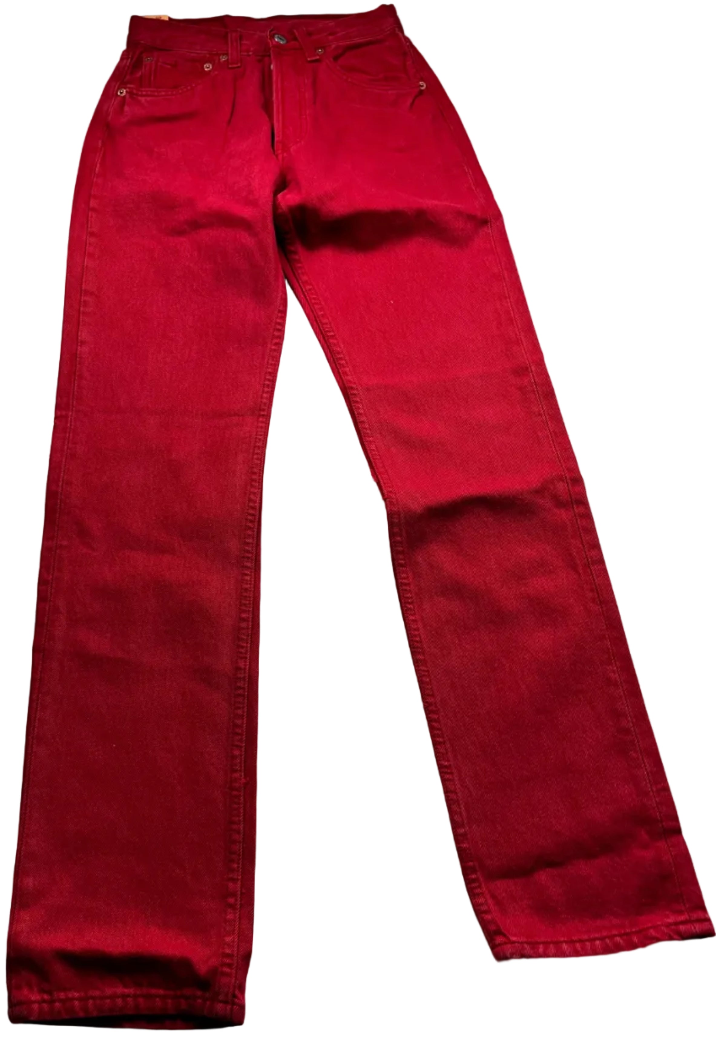 Deadstock Vintage Red Levi's 501 Jeans