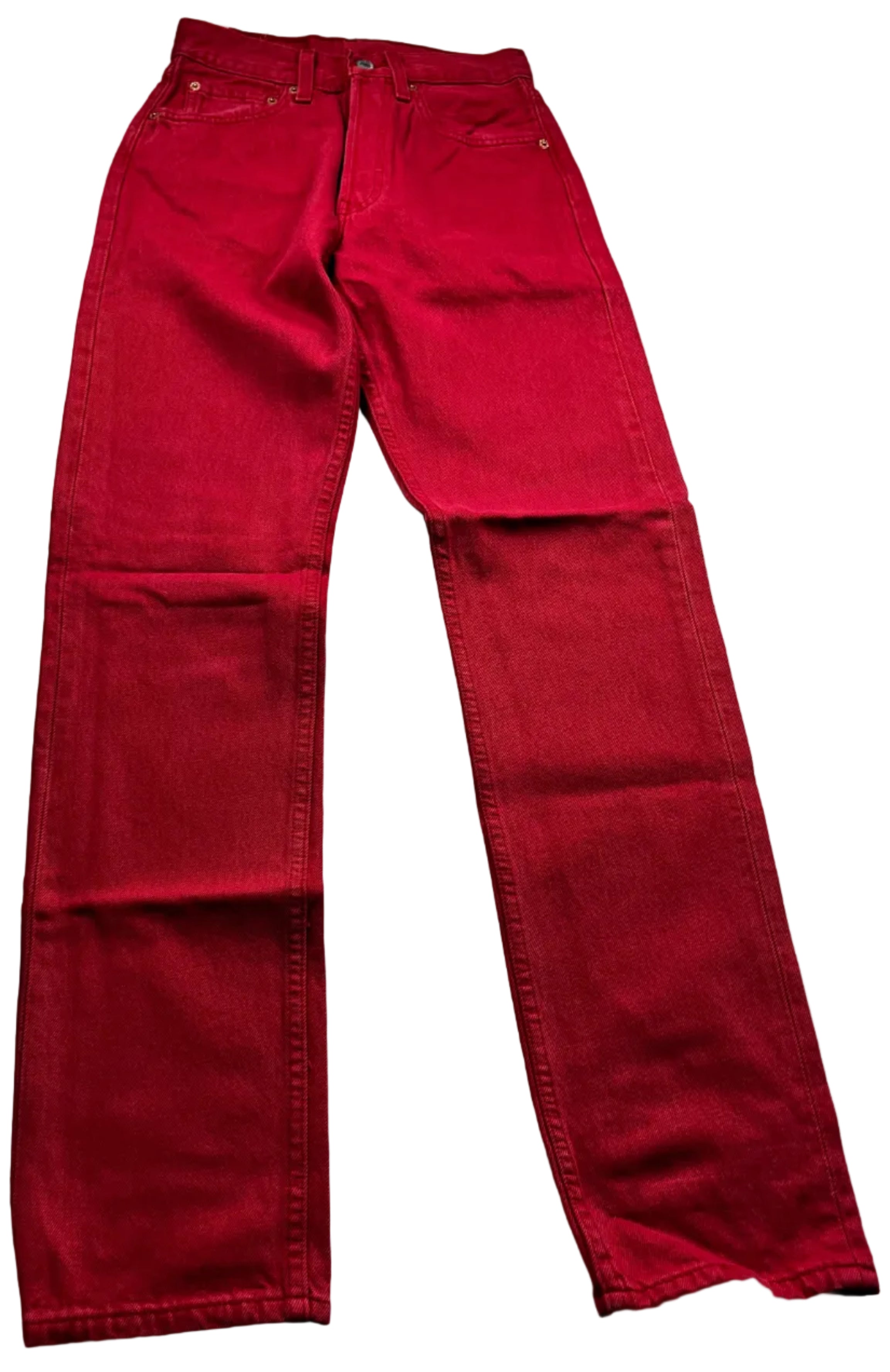 Deadstock Vintage Red Levi's 501 Jeans