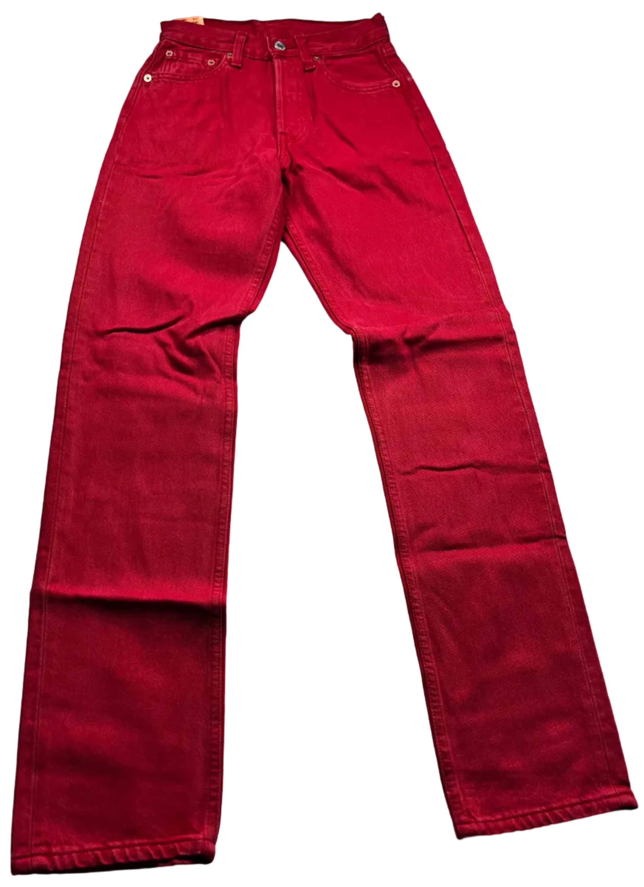 Deadstock Vintage Red Levi's 501 Jeans