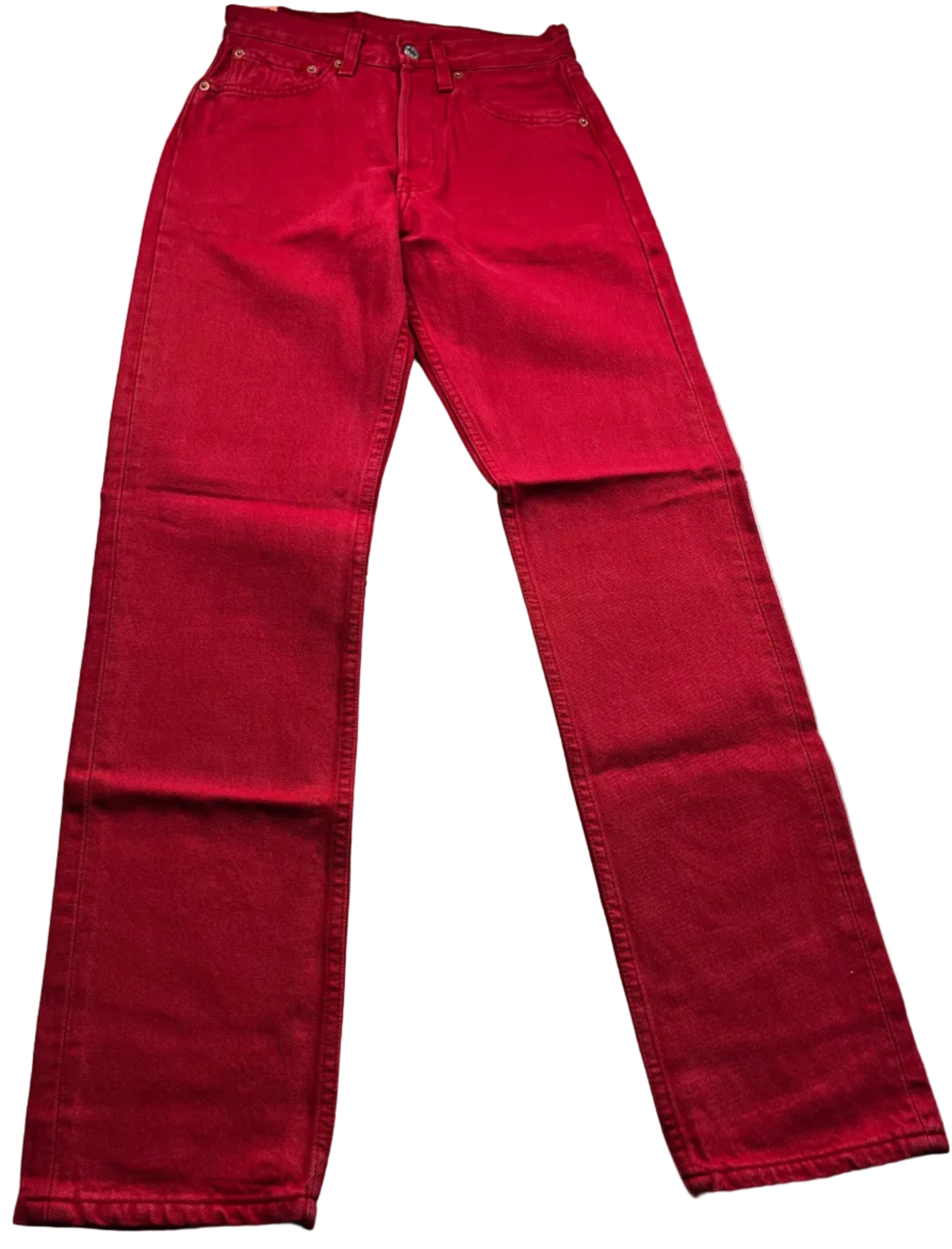 Deadstock Vintage Red Levi's 501 Jeans