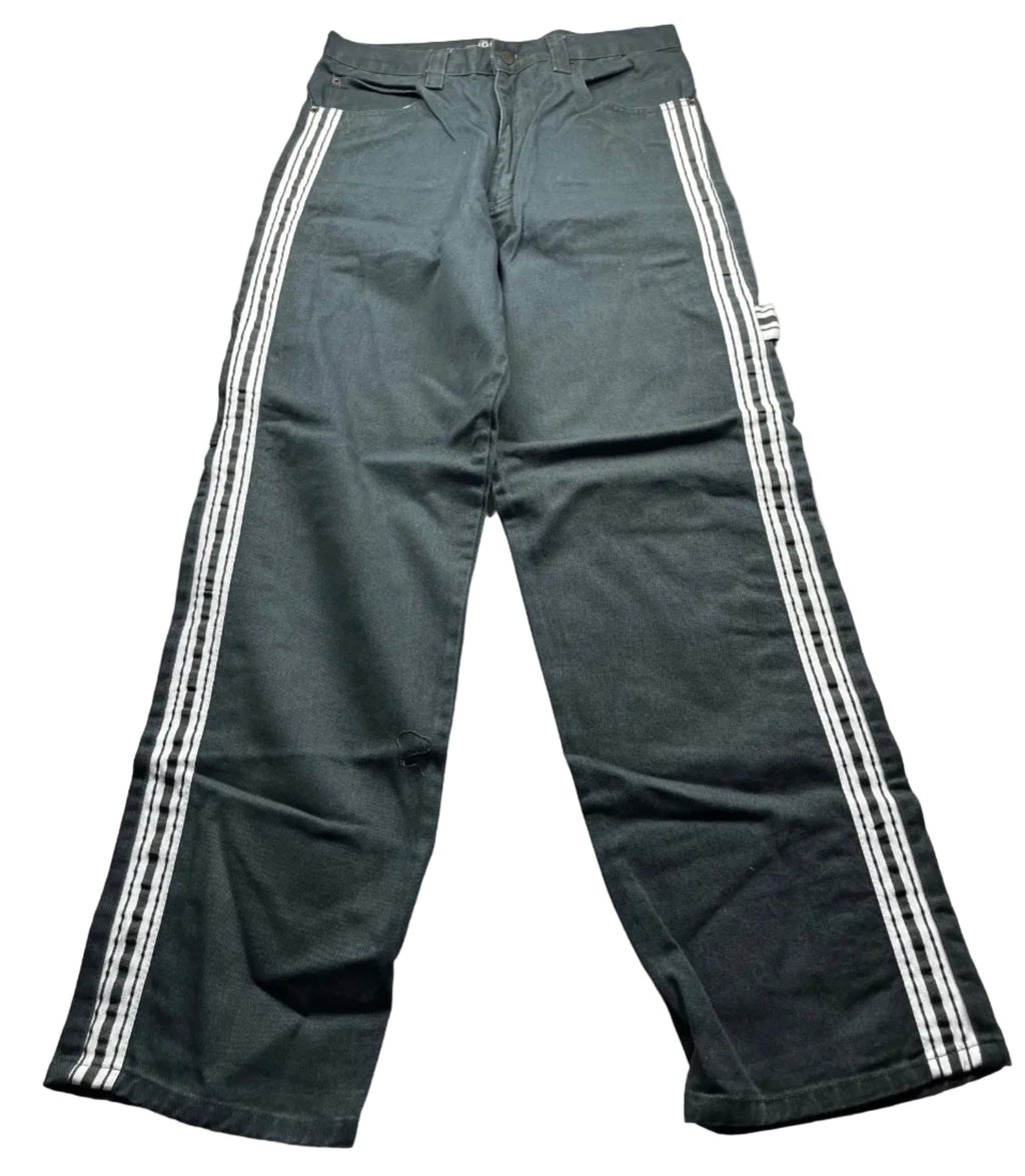 Bolero Tekno Black Wide Leg Denim Rave Skate Jeans