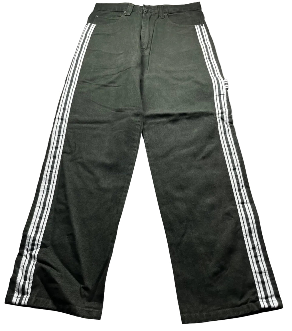 Bolero Tekno Black Wide Leg Denim Rave Skate Jeans