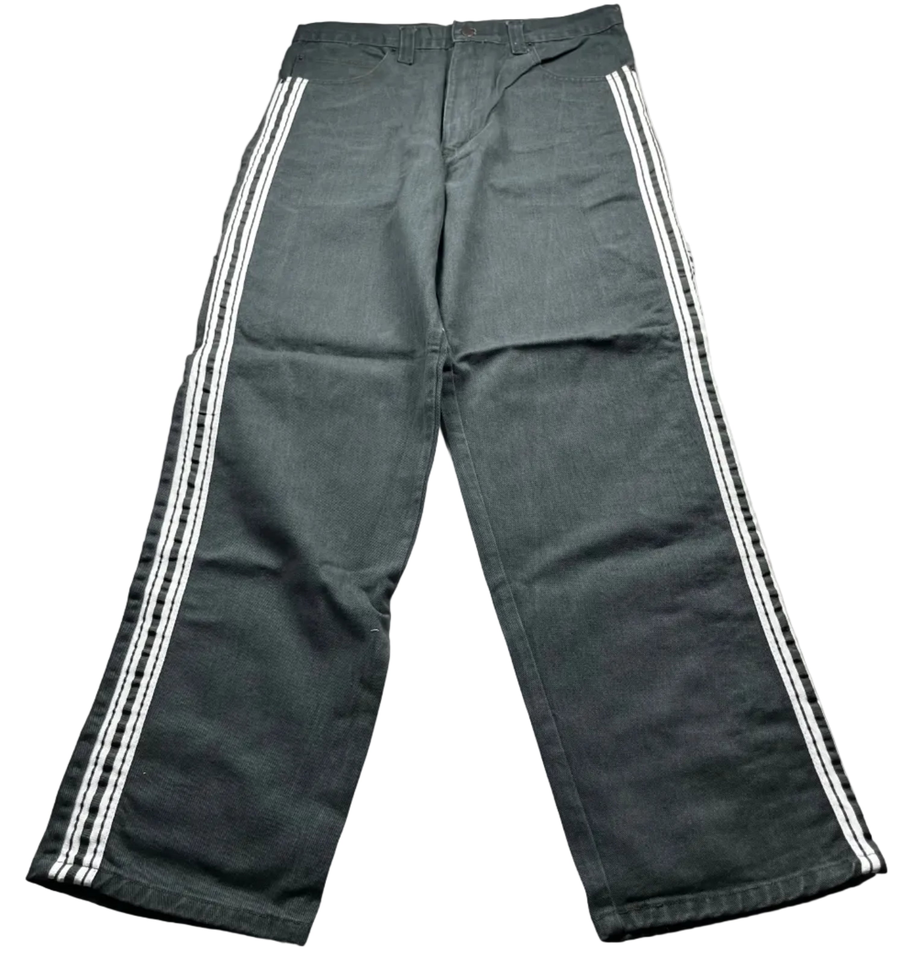 Bolero Tekno Black Wide Leg Denim Rave Skate Jeans