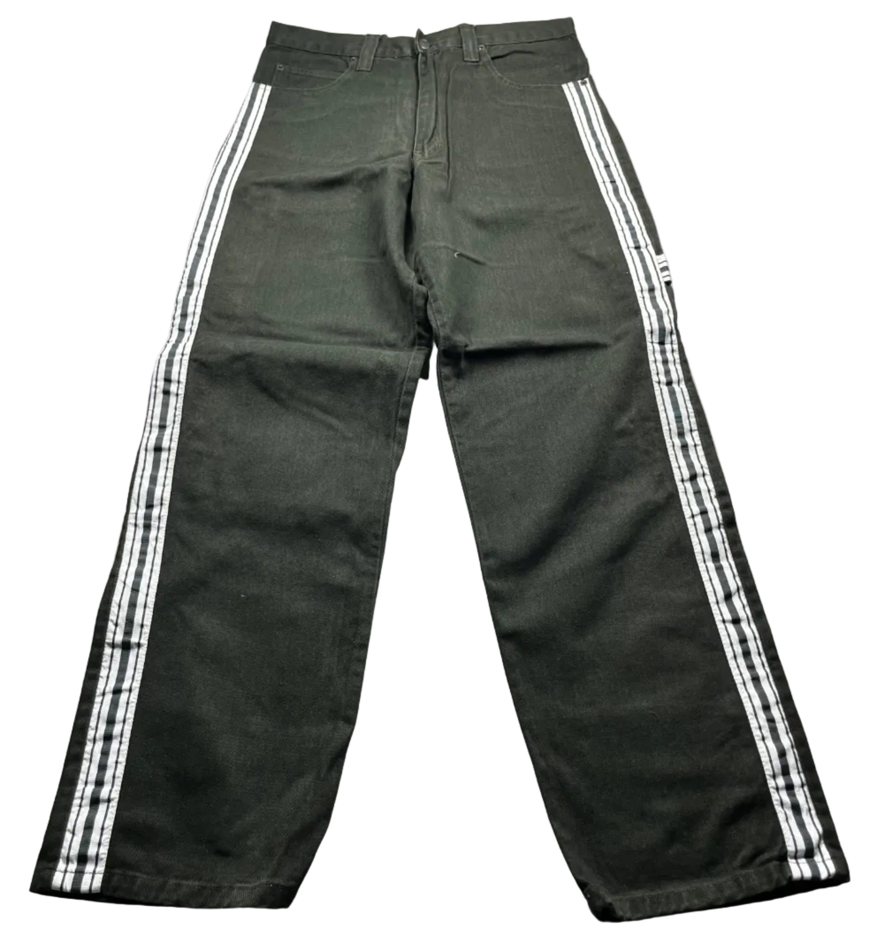 Bolero Tekno Black Wide Leg Denim Rave Skate Jeans