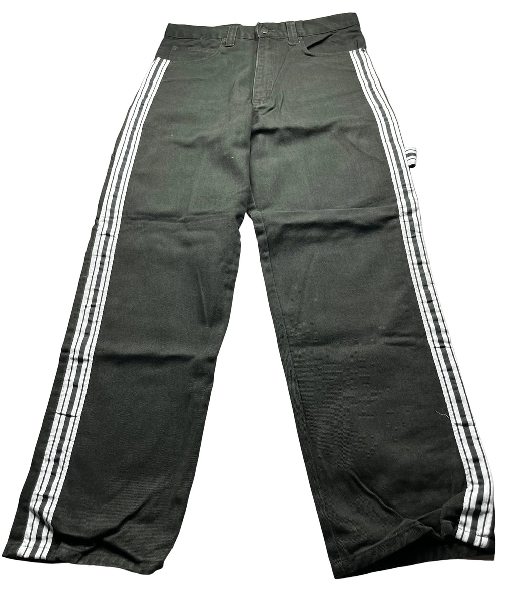 Bolero Tekno Black Wide Leg Denim Rave Skate Jeans