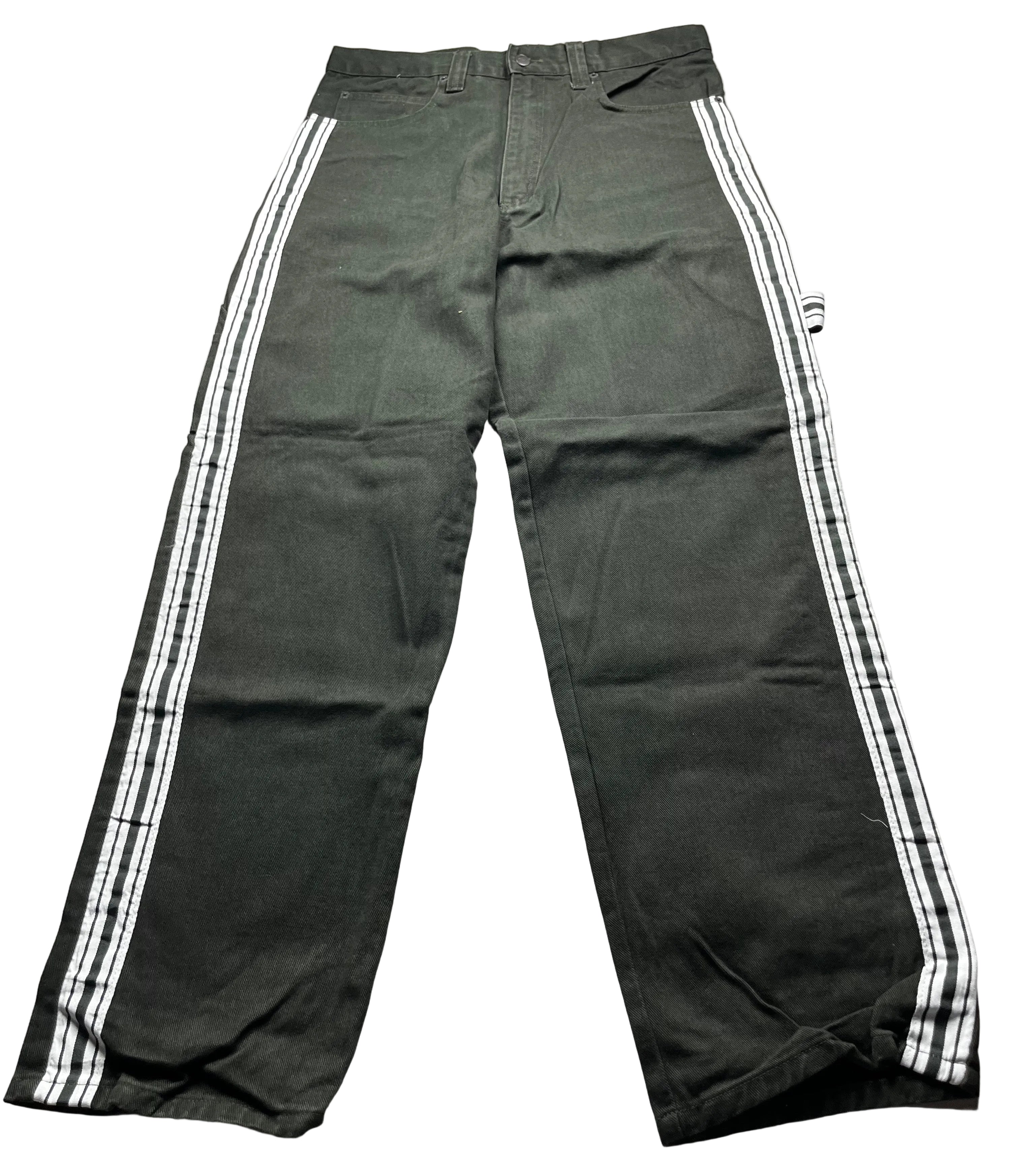 Bolero Tekno Black Wide Leg Denim Rave Skate Jeans
