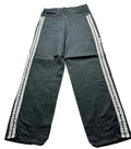 Bolero Tekno Black Wide Leg Denim Rave Skate Jeans