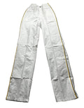 Vintage Campus White Straight Leg Track Pants