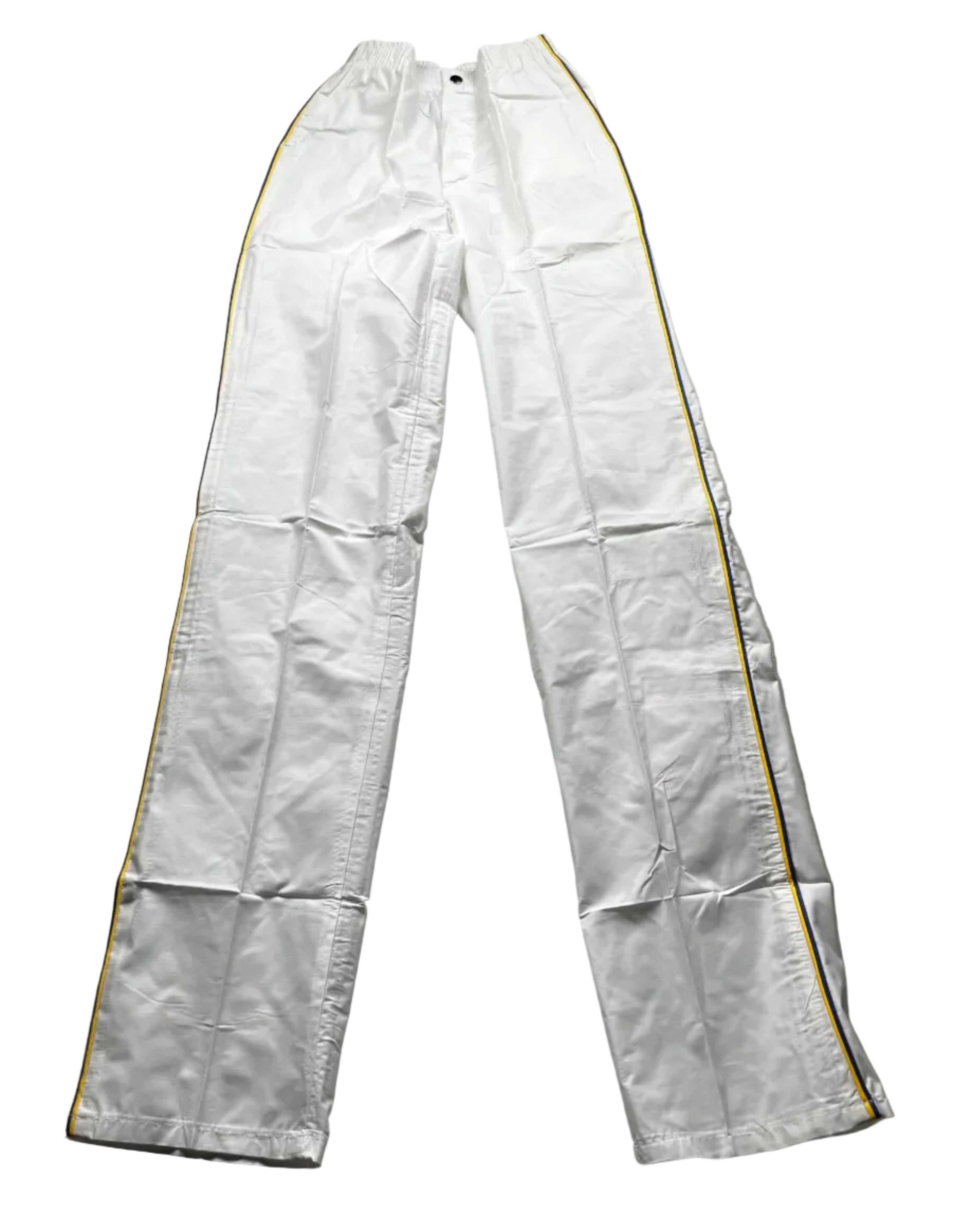 Vintage Campus White Straight Leg Track Pants