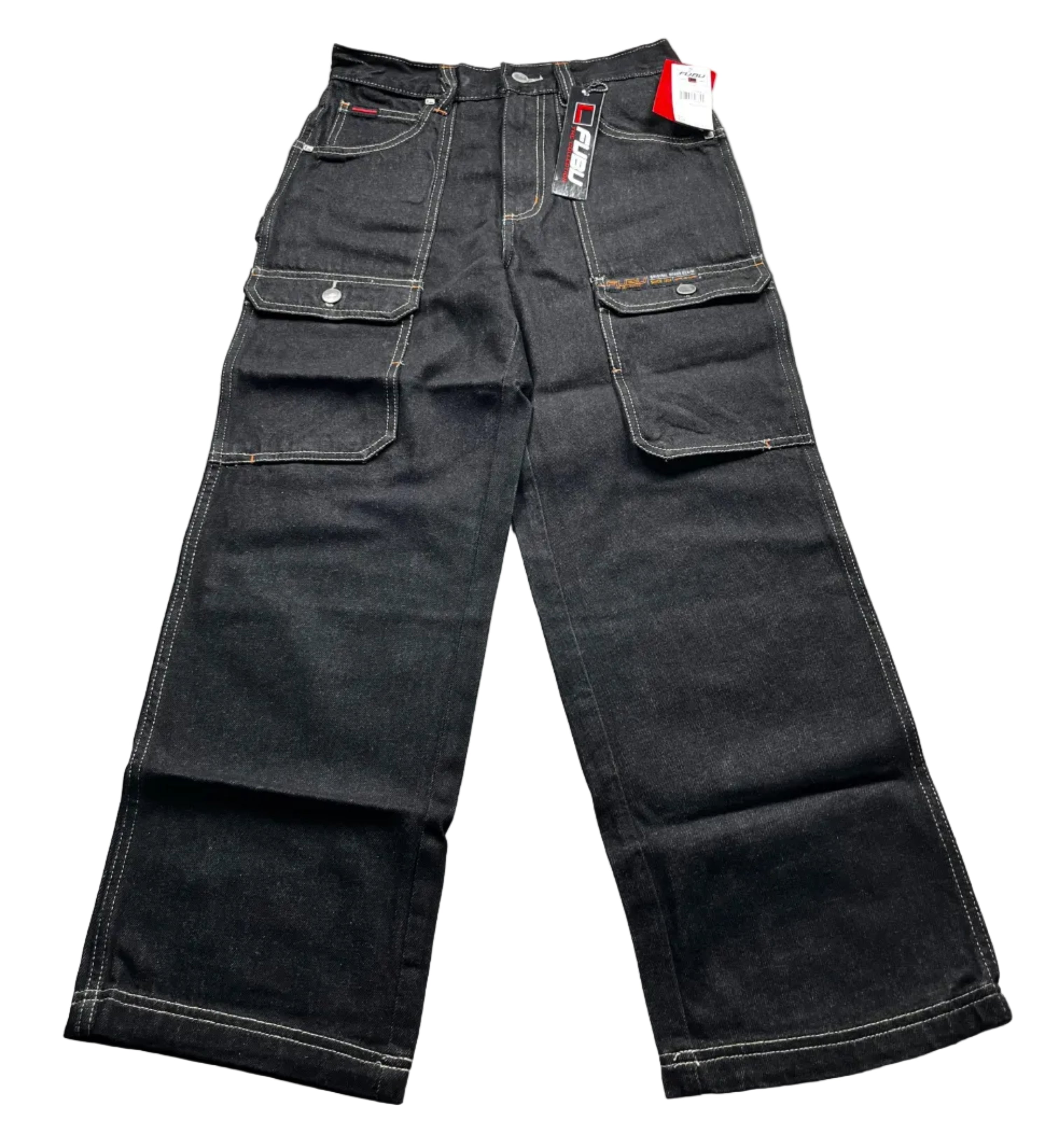 New with Tags FUBU Heritage Black Baggy Carpenter Jeans