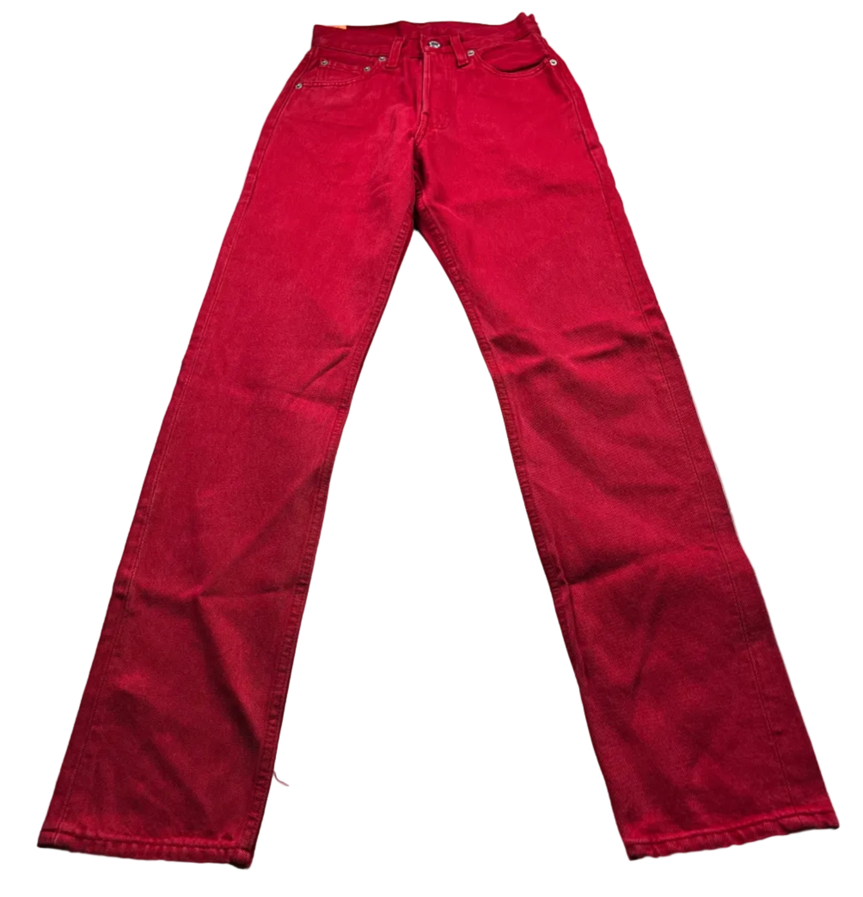 Deadstock Vintage Red Levi's 501 Jeans