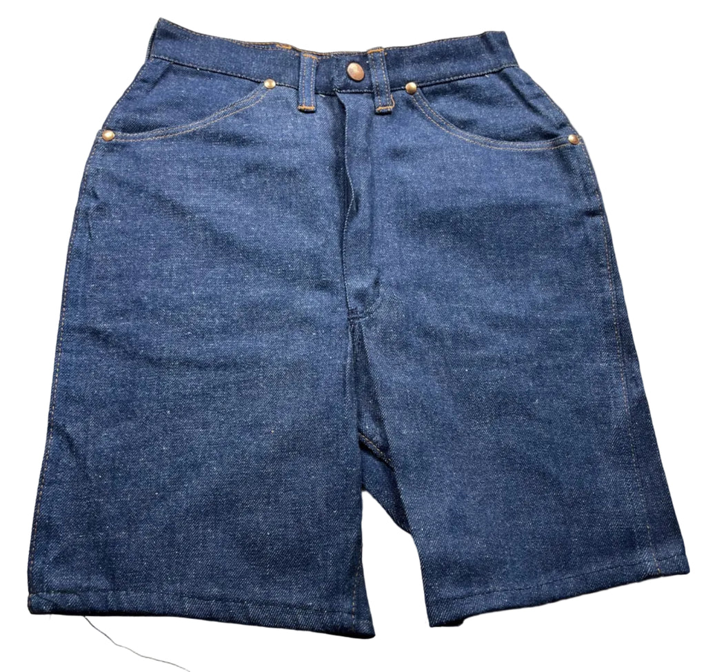 Vintage 1970s Deadstock Wrangler Blue Bell Denim Western Shorts