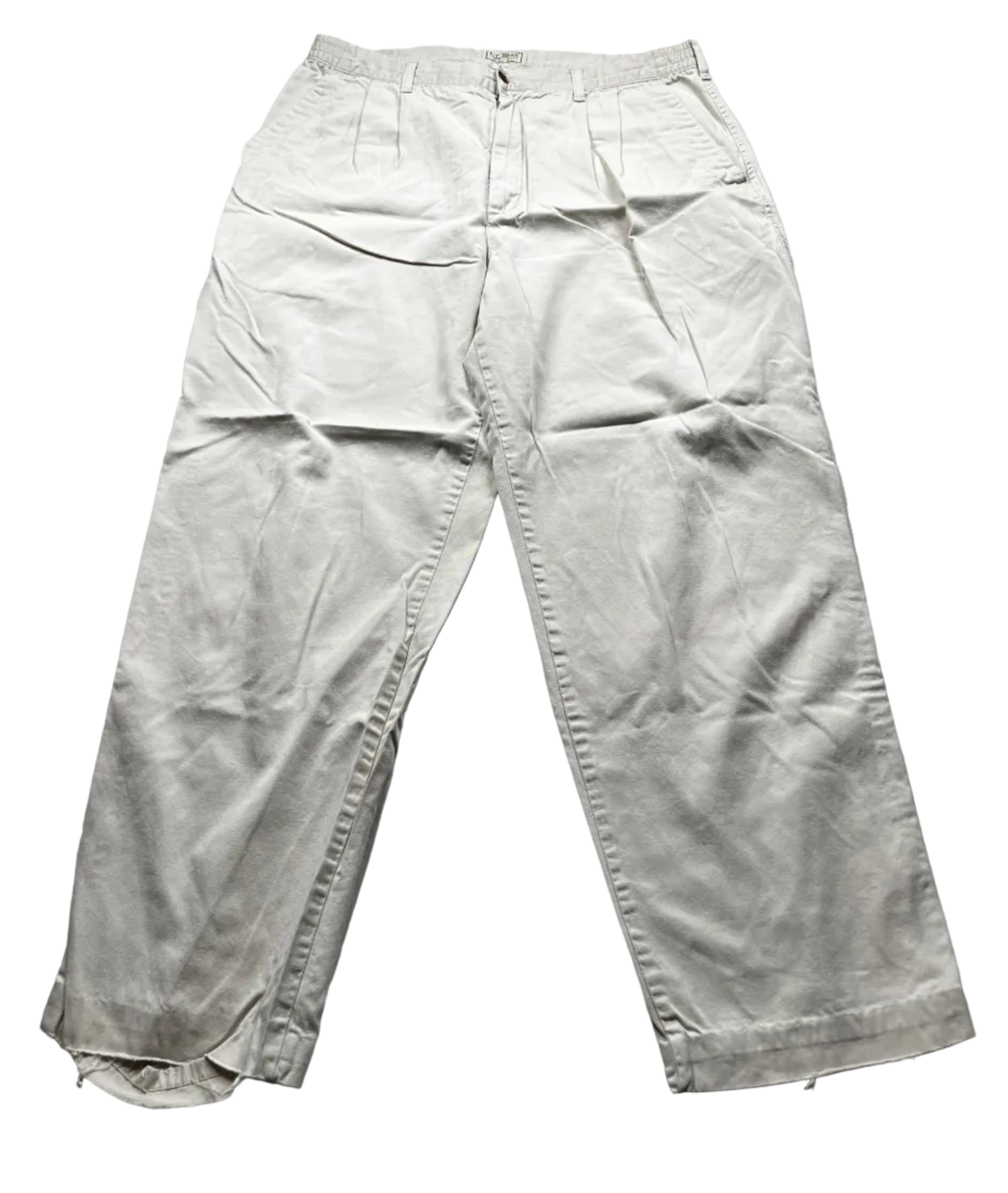 Vintage L.L. Bean Pleated Comfort-Waist Chino Trousers